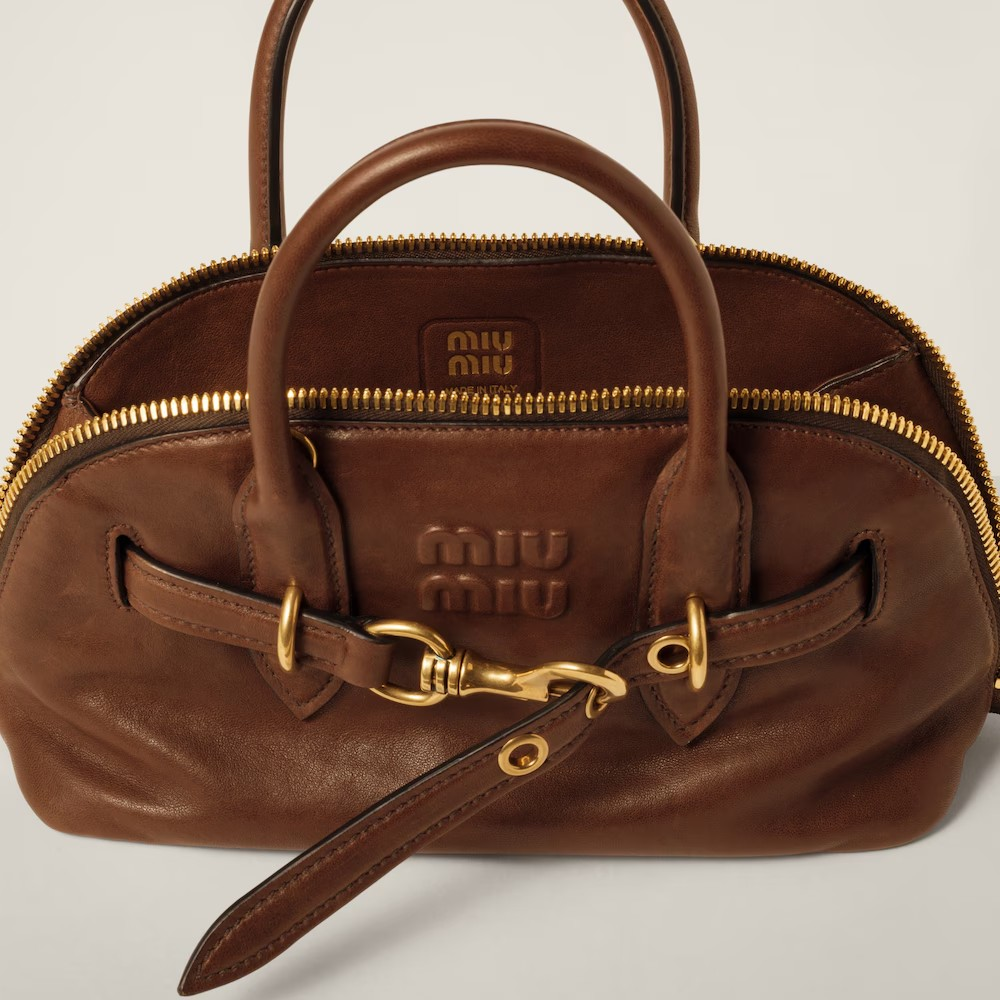 MIU MIU AVENTURE MINI NAPPA LEATHER BAG
