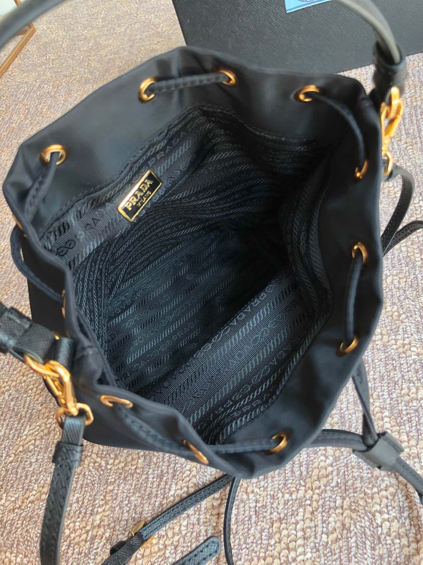 Prada Backpack 1BH038-18x23x12CM Prada Backpack 1BH038-18x23x12CM