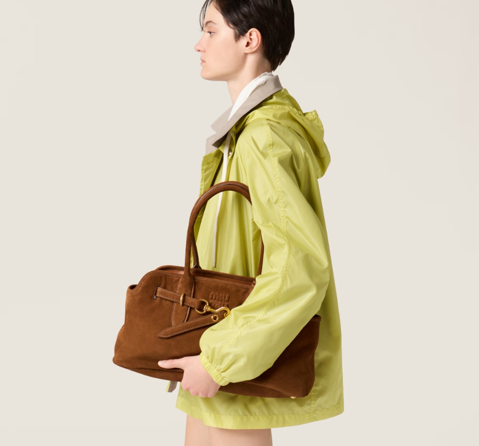 Miu Miu Aventure suede bag