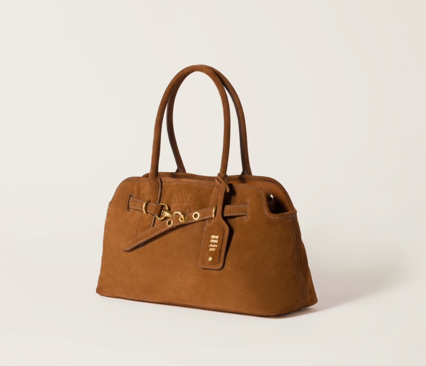 Miu Miu Aventure suede bag