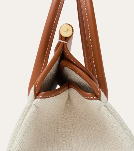 LORO PIANA Loom bag L25 Cotton&Calfskin