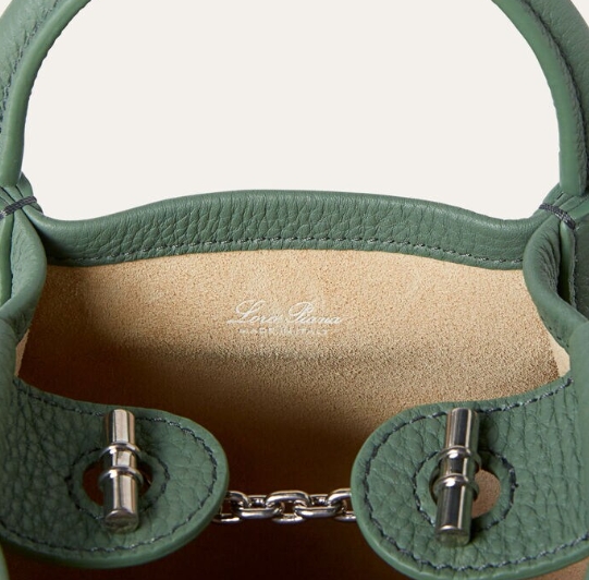 LORO PIANA Micro Bale bag Grained Calfskin