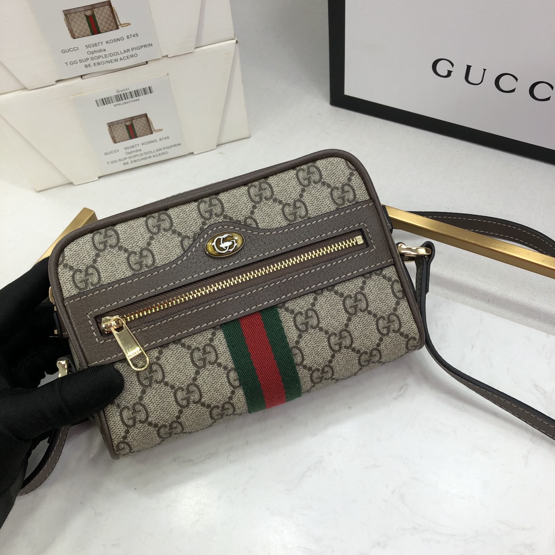 Gucci Ophidia SupremeBag-17.5x12x5.5CM