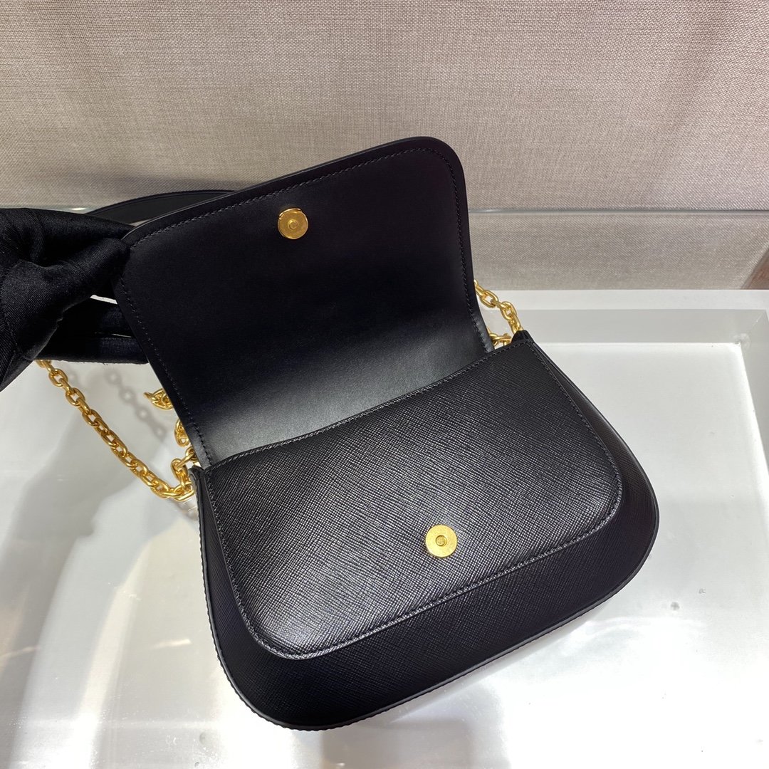 Prada Saffiano Chain Bag1BD275-22*14*7CM Prada Saffiano Chain Bag1BD275-22*14*7CM