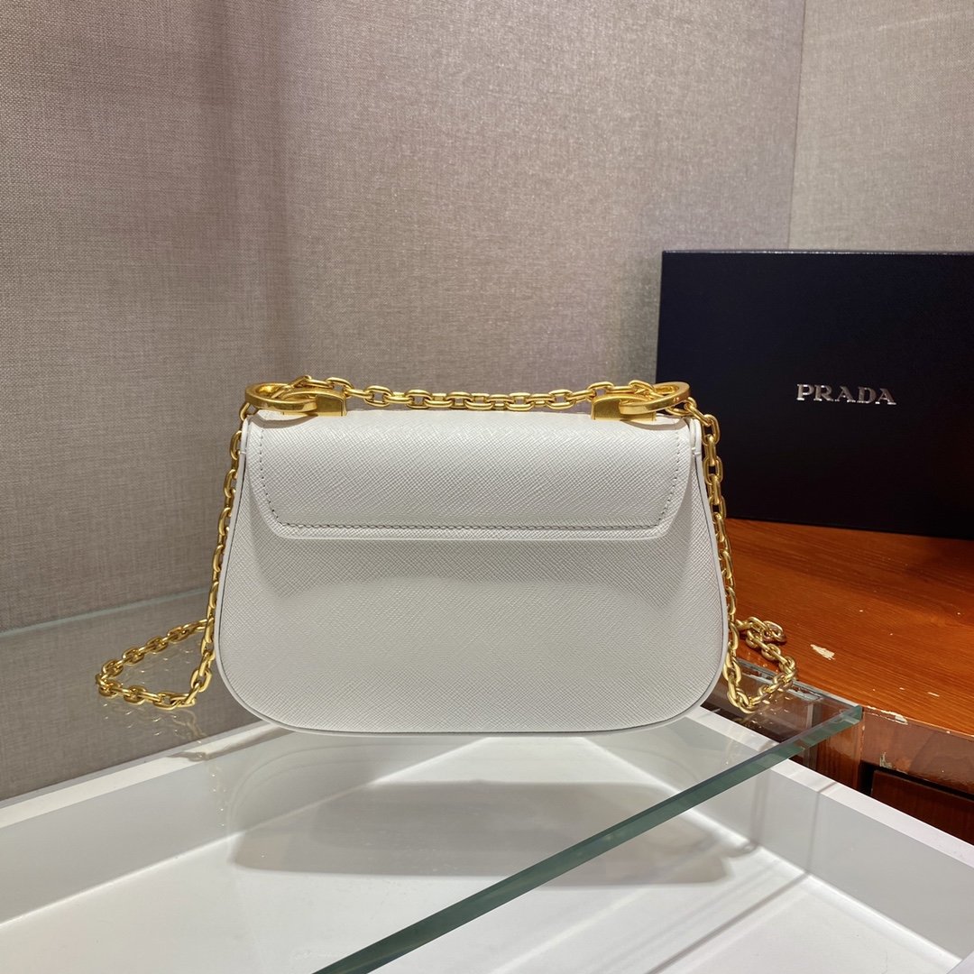 Prada Saffiano Chain Bag1BD275-22*14*7CM Prada Saffiano Chain Bag1BD275-22*14*7CM