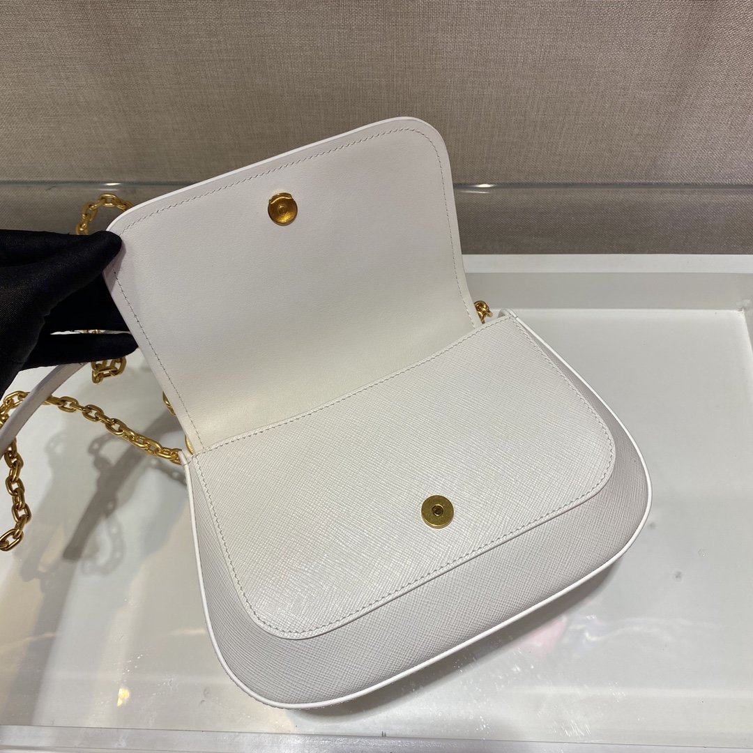 Prada Saffiano Chain Bag1BD275-22*14*7CM Prada Saffiano Chain Bag1BD275-22*14*7CM