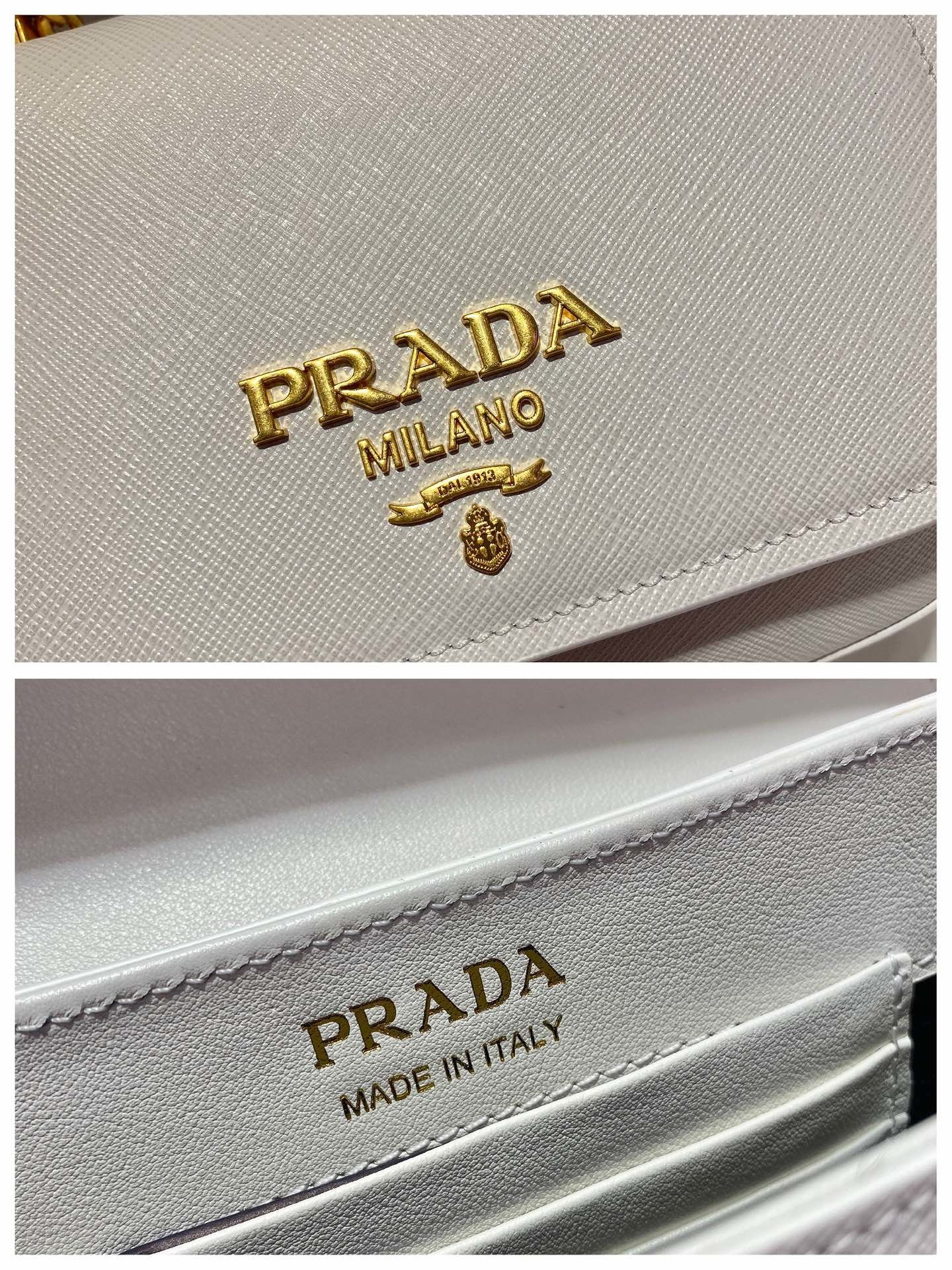 Prada Saffiano Chain Bag1BD275-22*14*7CM Prada Saffiano Chain Bag1BD275-22*14*7CM