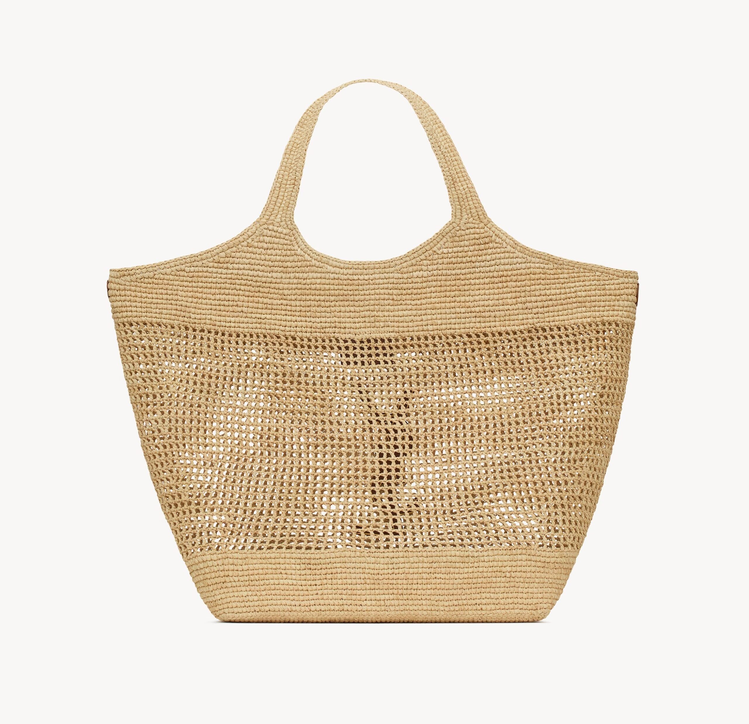YSL icare in raffia