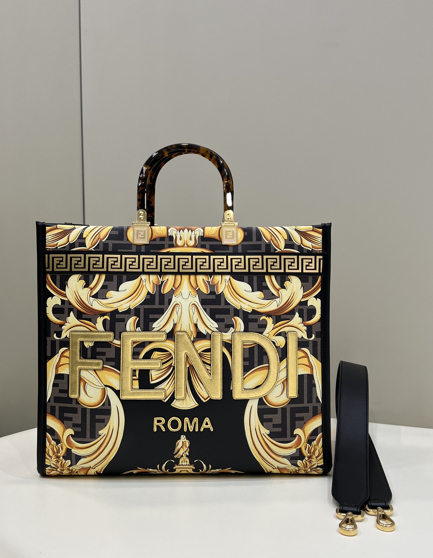 Fendi & Versace Tote-36*17*31CM