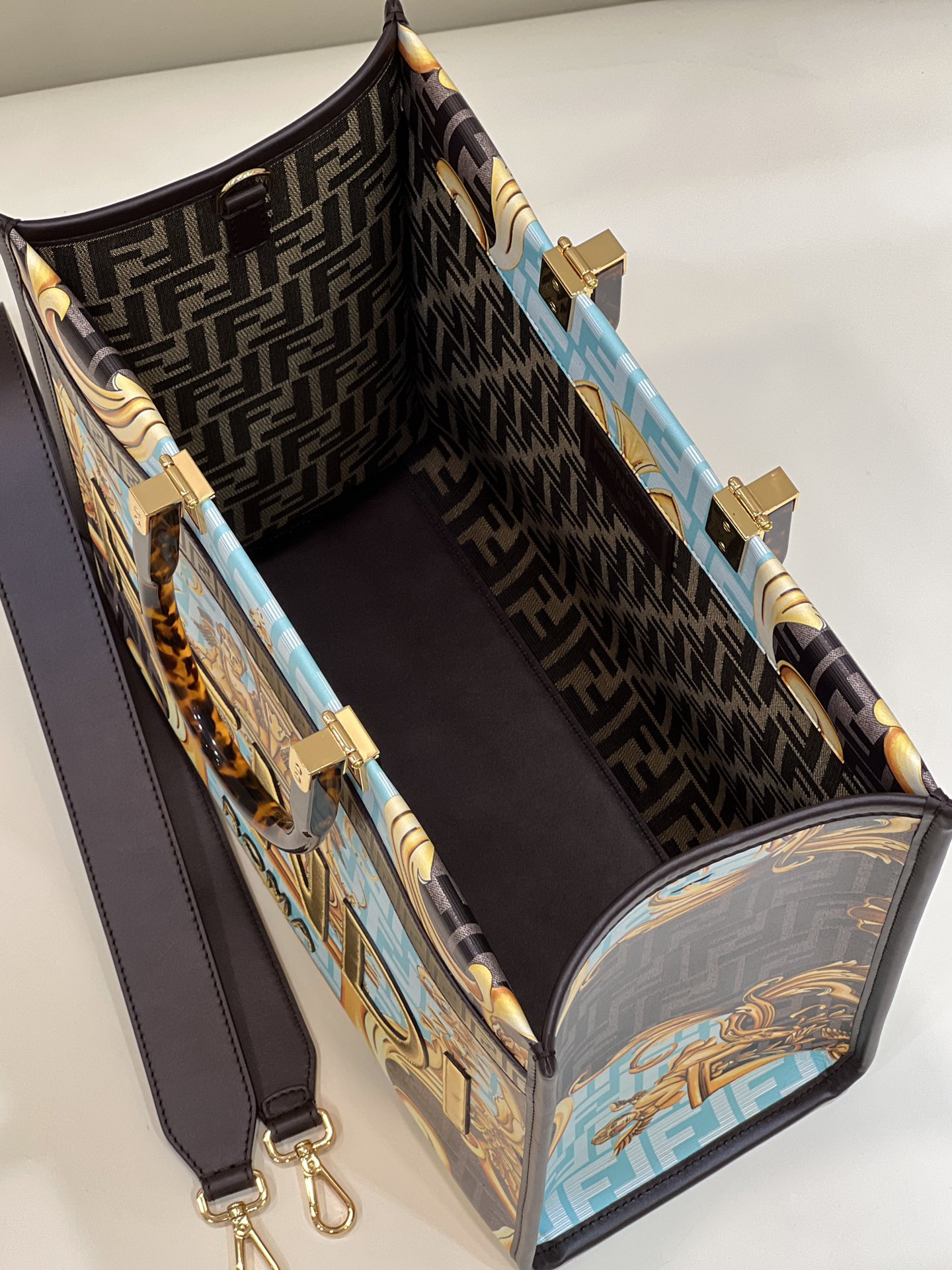 Fendi & Versace Tote-36*17*31CM