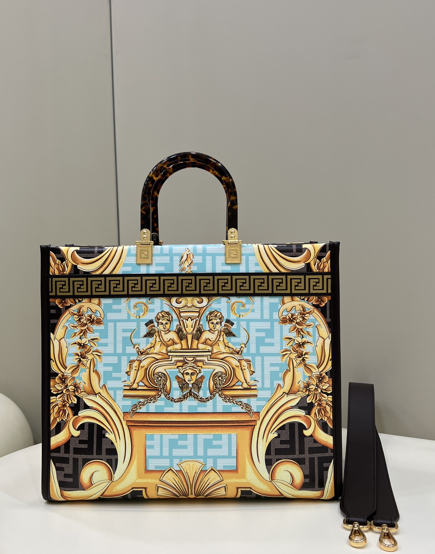Fendi & Versace Tote-36*17*31CM