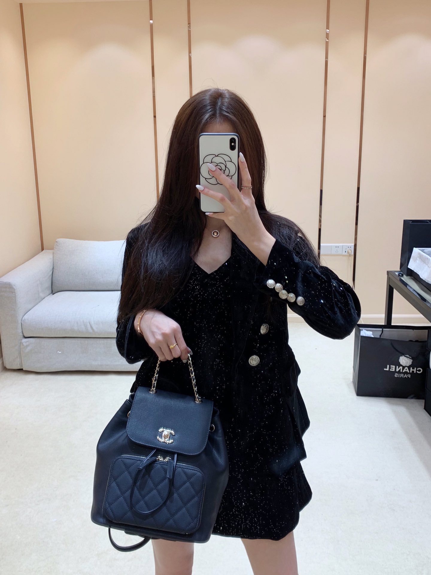 Ch@nel Backpack -25×24.5x17CM