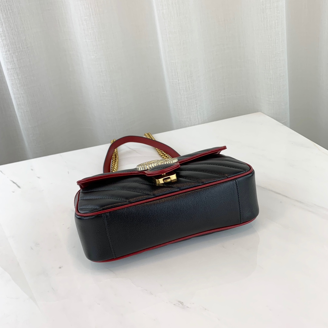 Gucci Marmont Bag-14*23*6CM Gucci Marmont Bag-14*23*6CM