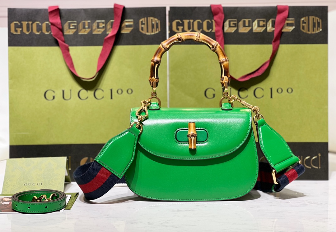 Gucci Bamboo Handbag-211*15*7CM