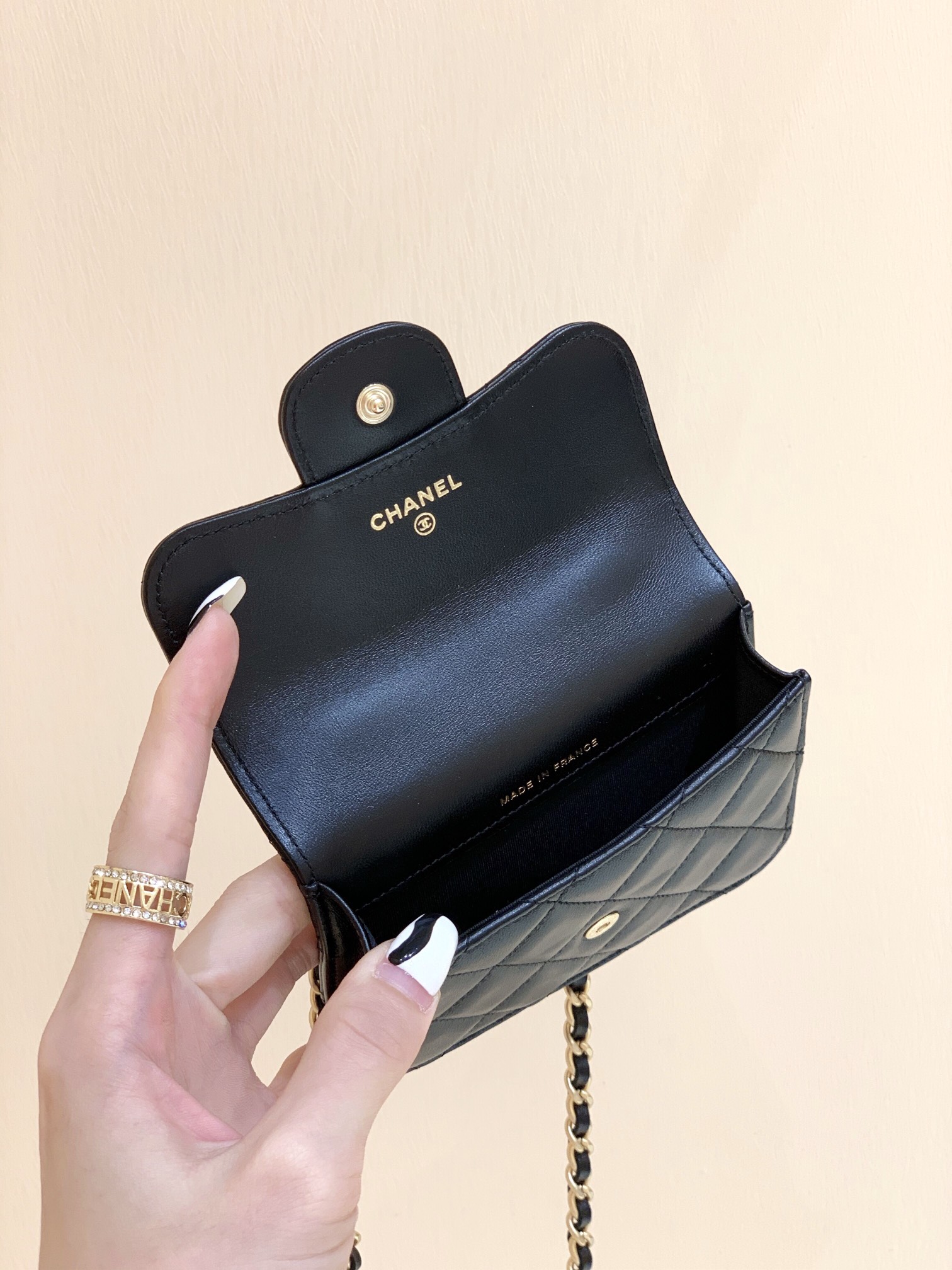 Ch@nel Flap Bag-12.5×9.5×3.5CM