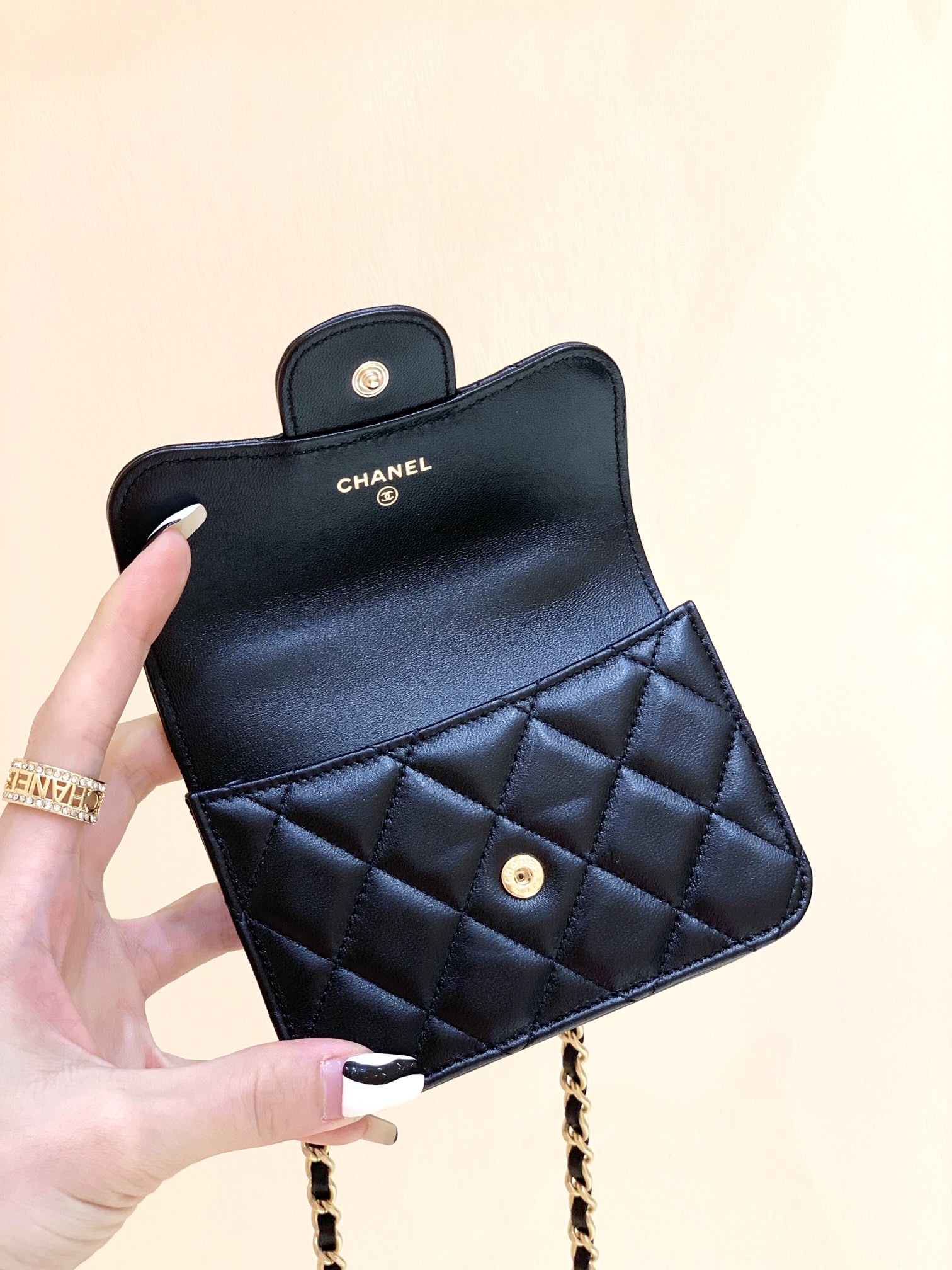 Ch@nel Flap Bag-12.5×9.5×3.5CM