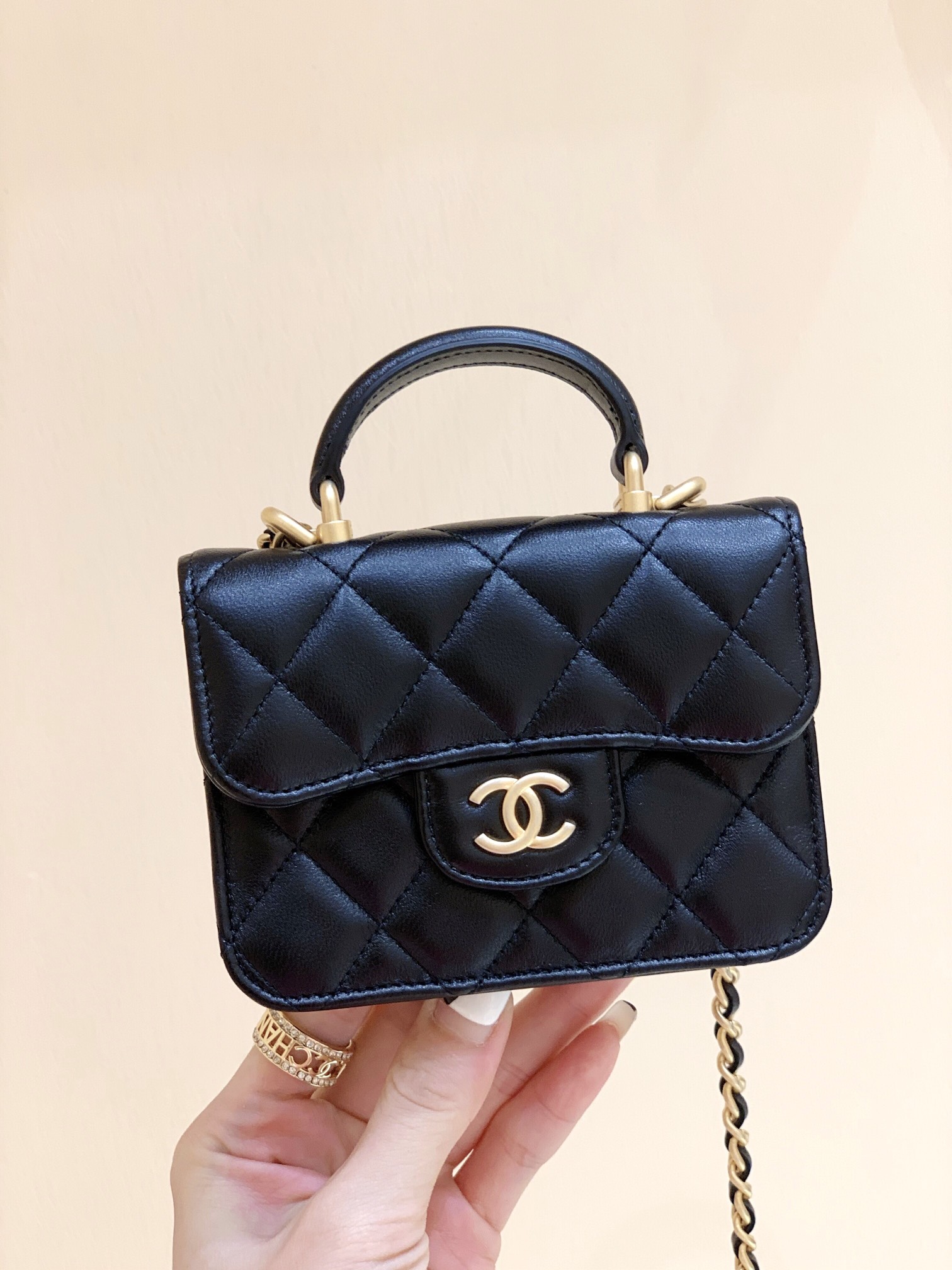 Ch@nel Flap Bag-12.5×9.5×3.5CM