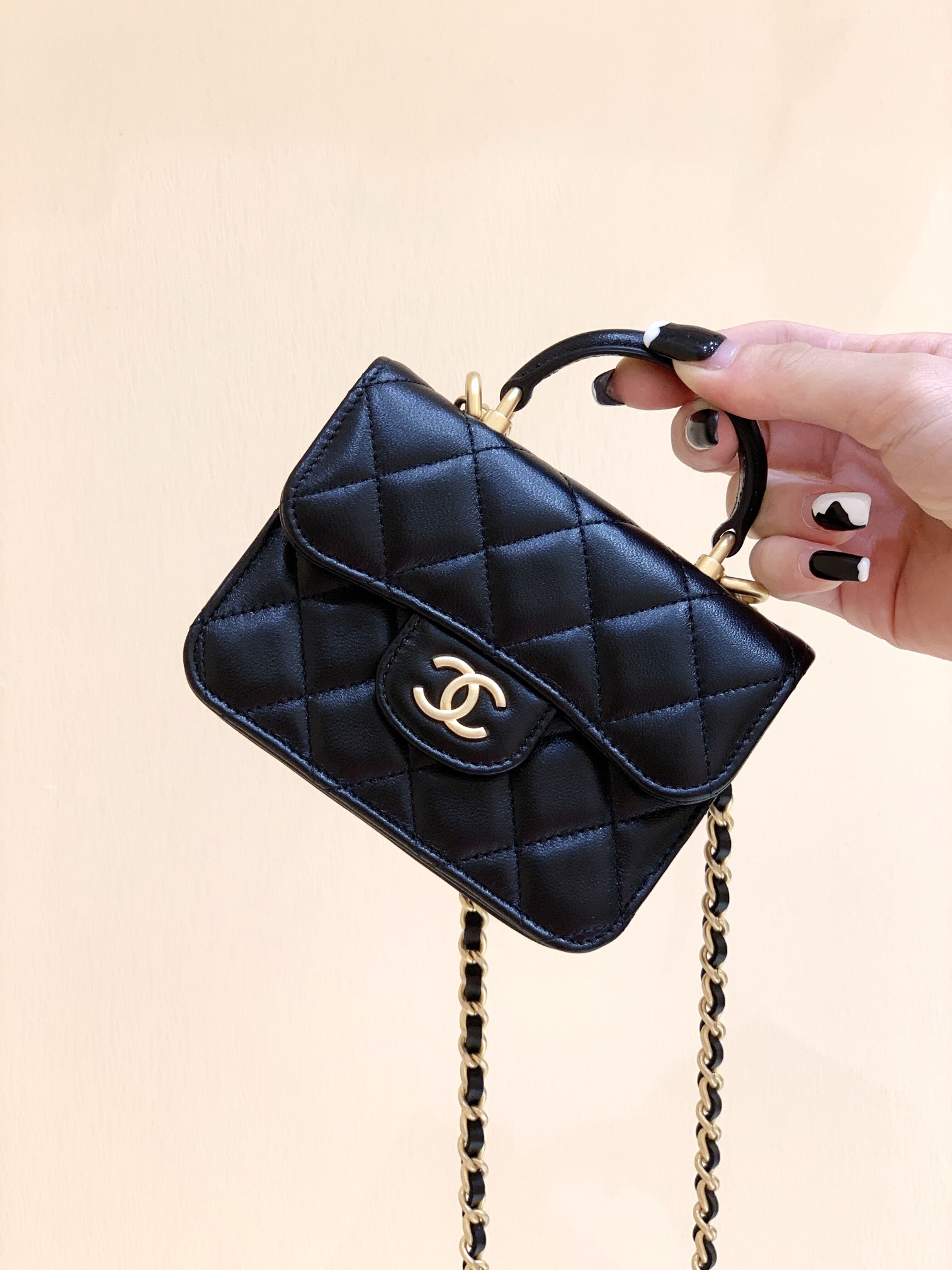Ch@nel Flap Bag-12.5×9.5×3.5CM