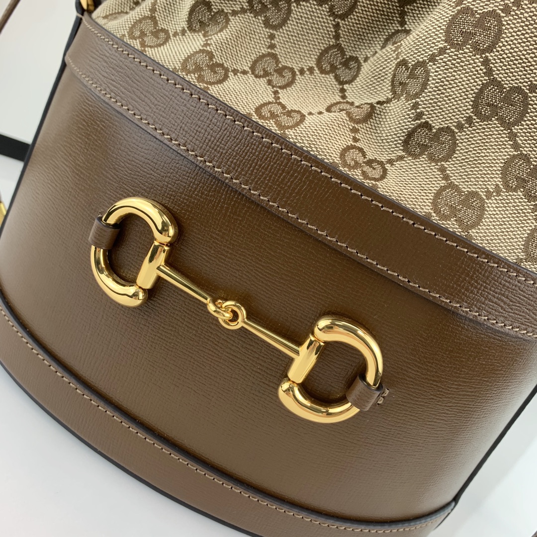 Gucci 1955 Horsebit Bucket Bag-22*25*12CM Gucci 1955 Horsebit Bucket Bag-22*25*12CM