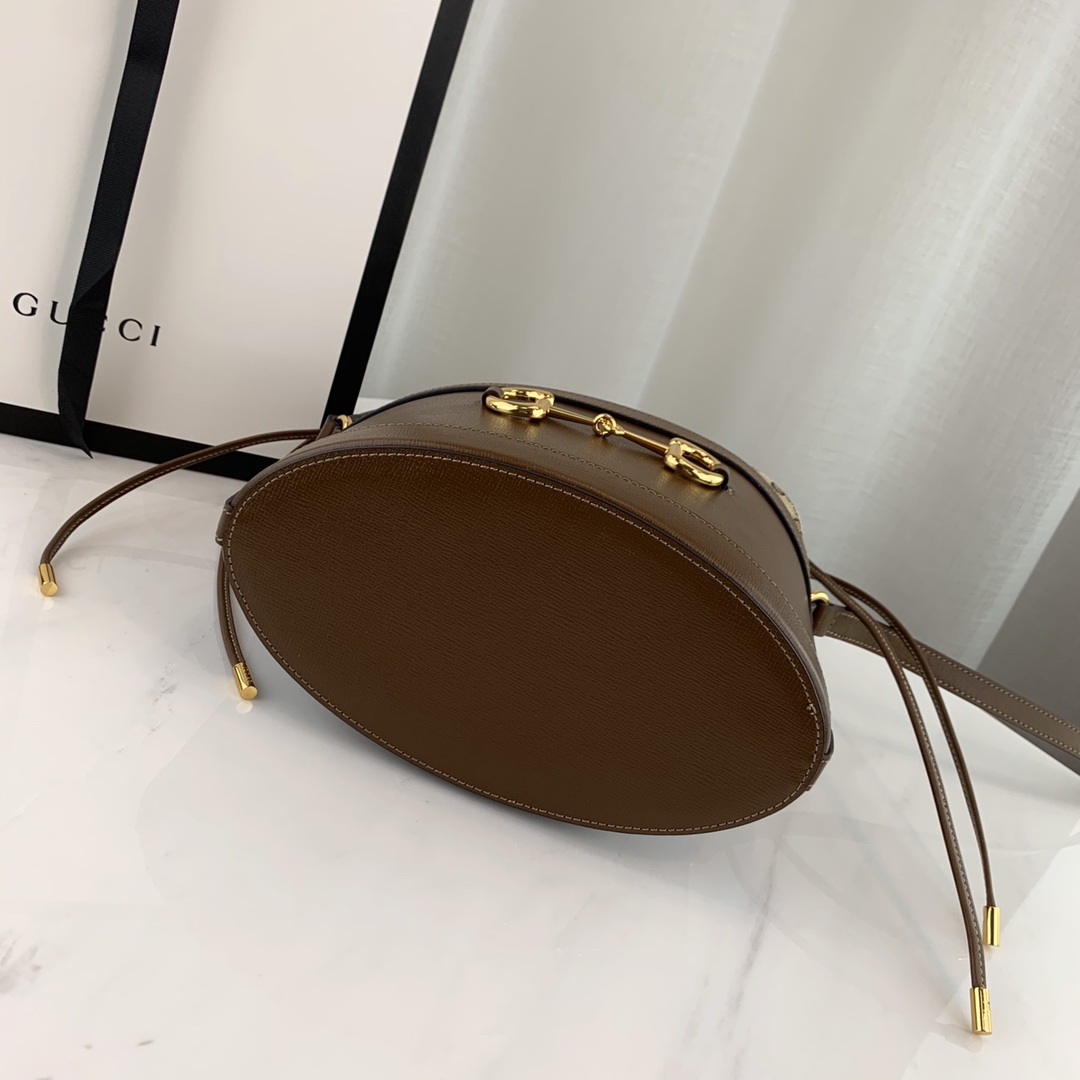 Gucci 1955 Horsebit Bucket Bag-22*25*12CM Gucci 1955 Horsebit Bucket Bag-22*25*12CM