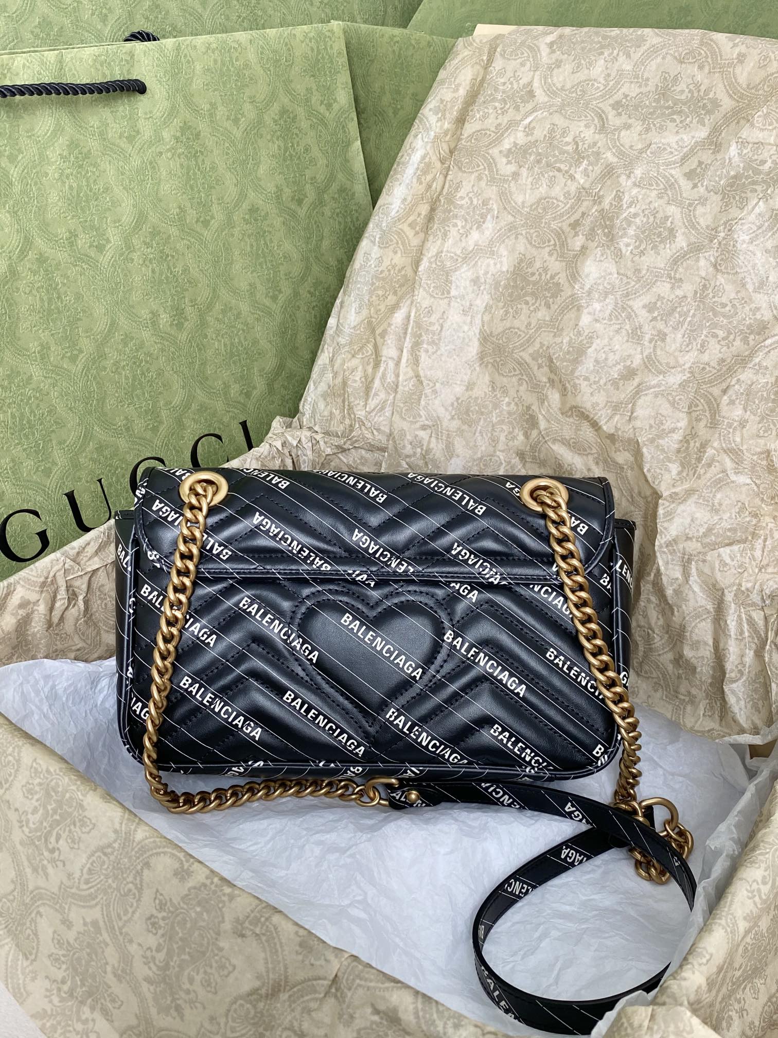 Gucci&Balenciaga Marmont Bag-26*15*7CM
