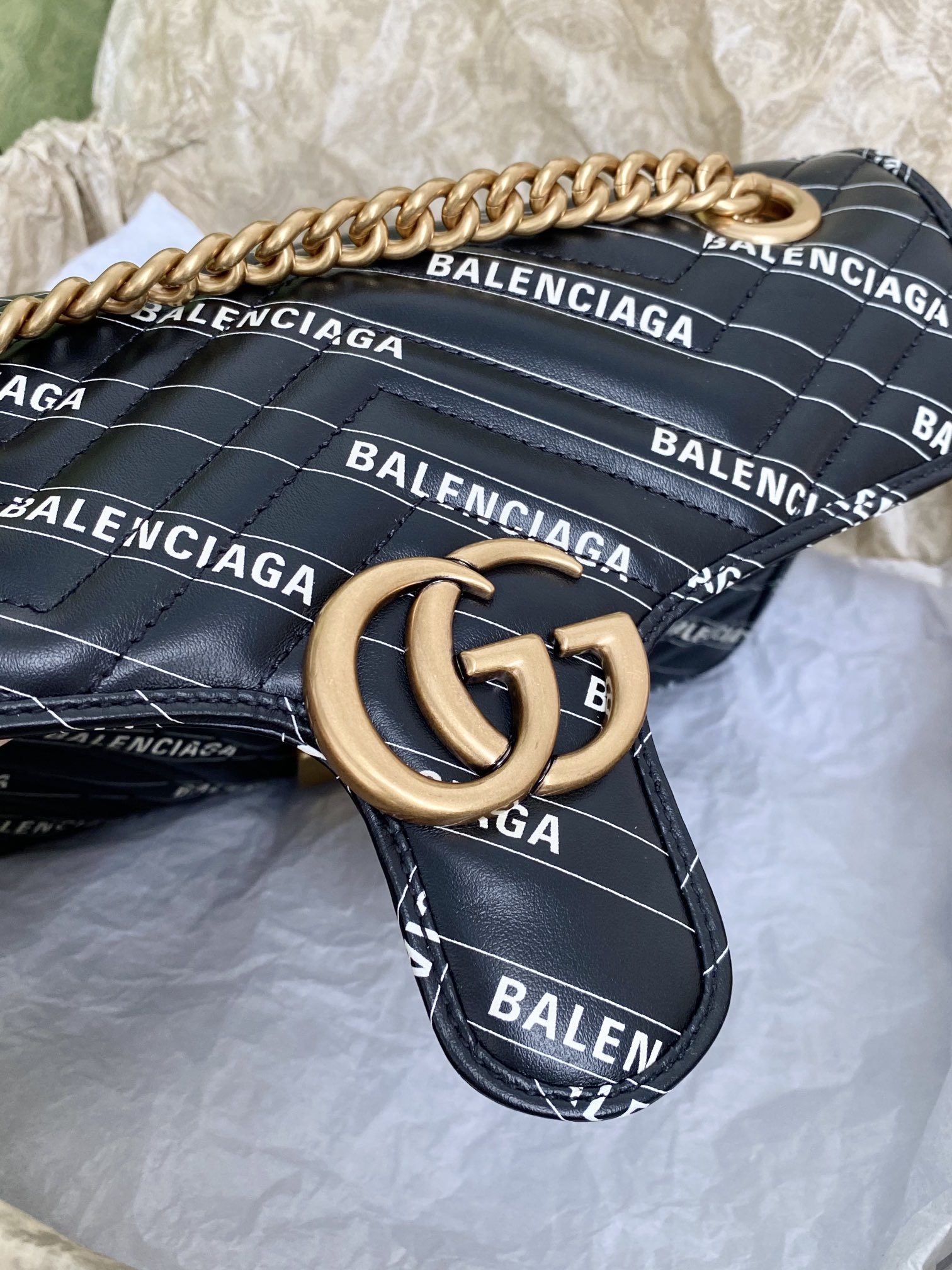 Gucci&Balenciaga Marmont Bag-26*15*7CM