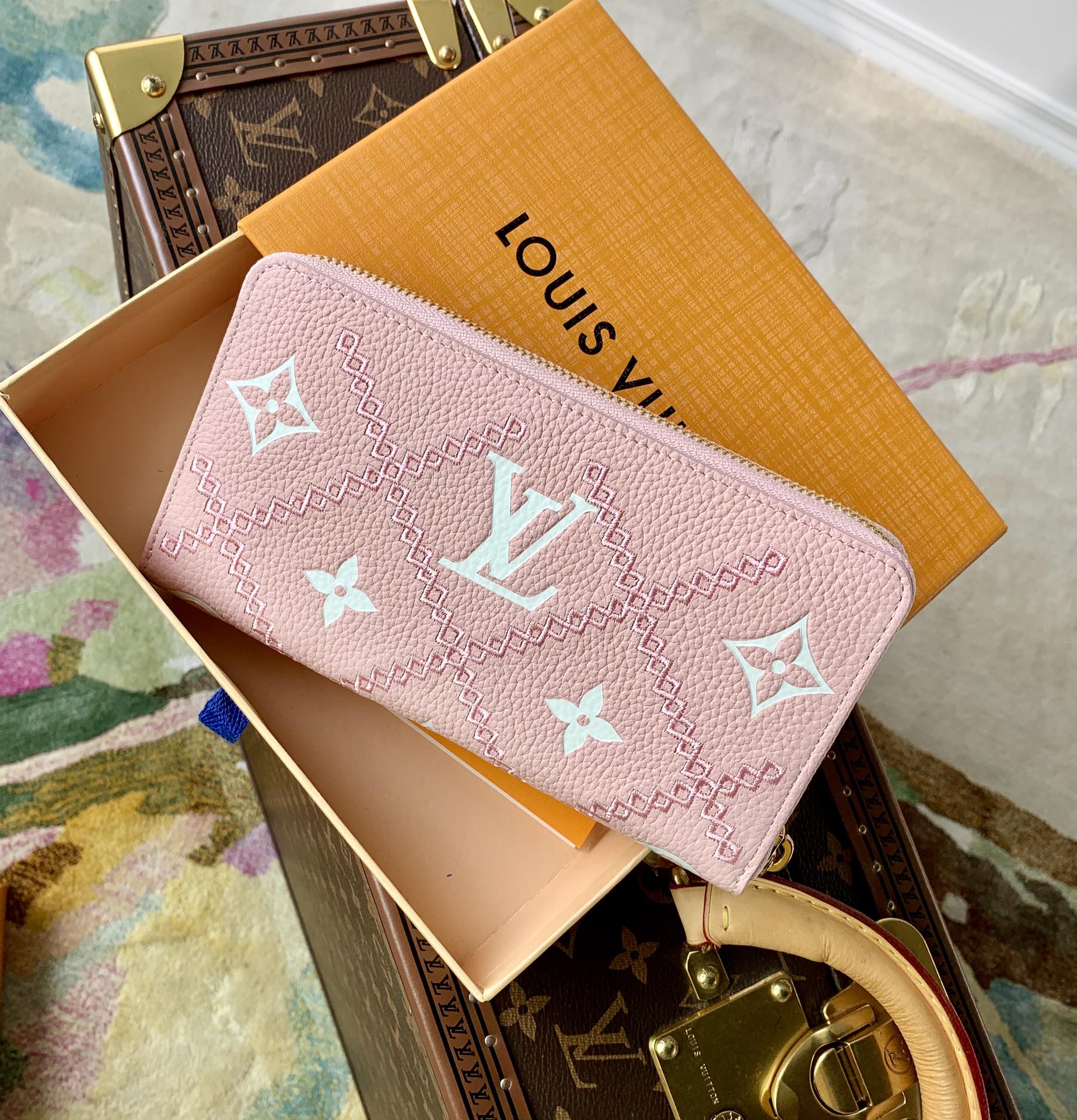 Louis Vuitton Monogram Vernis Zippy Wallet M81141-19.5×10.5×2.5CM