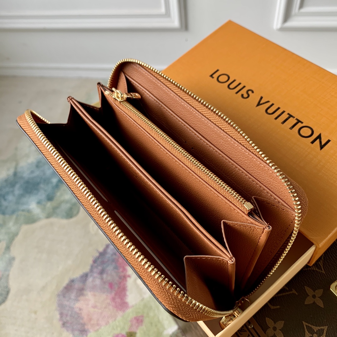 Louis Vuitton Monogram Vernis Zippy Wallet M81141-19.5×10.5×2.5CM