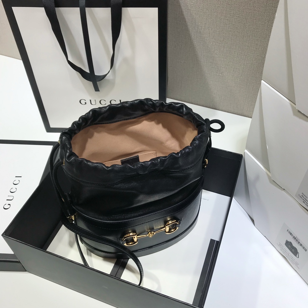 Gucci 1955 Horsebit Bucket Bag-22*25*12CM