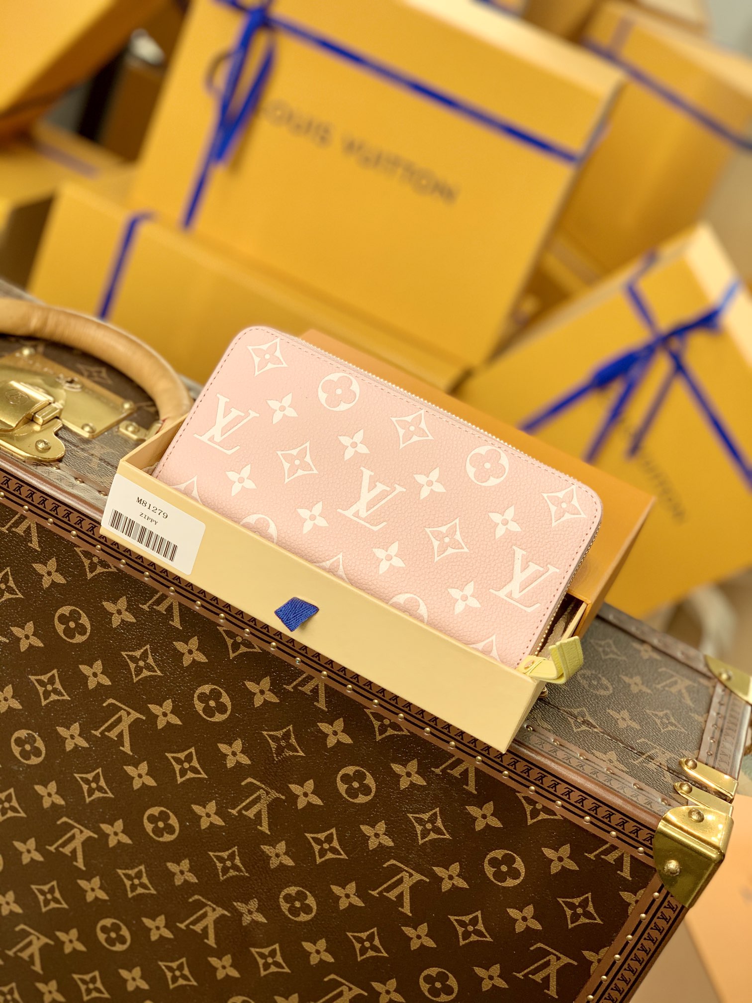 Louis Vuitton Spring in the City Zippy Wallet M81280-19.5×10.5×2.5CM