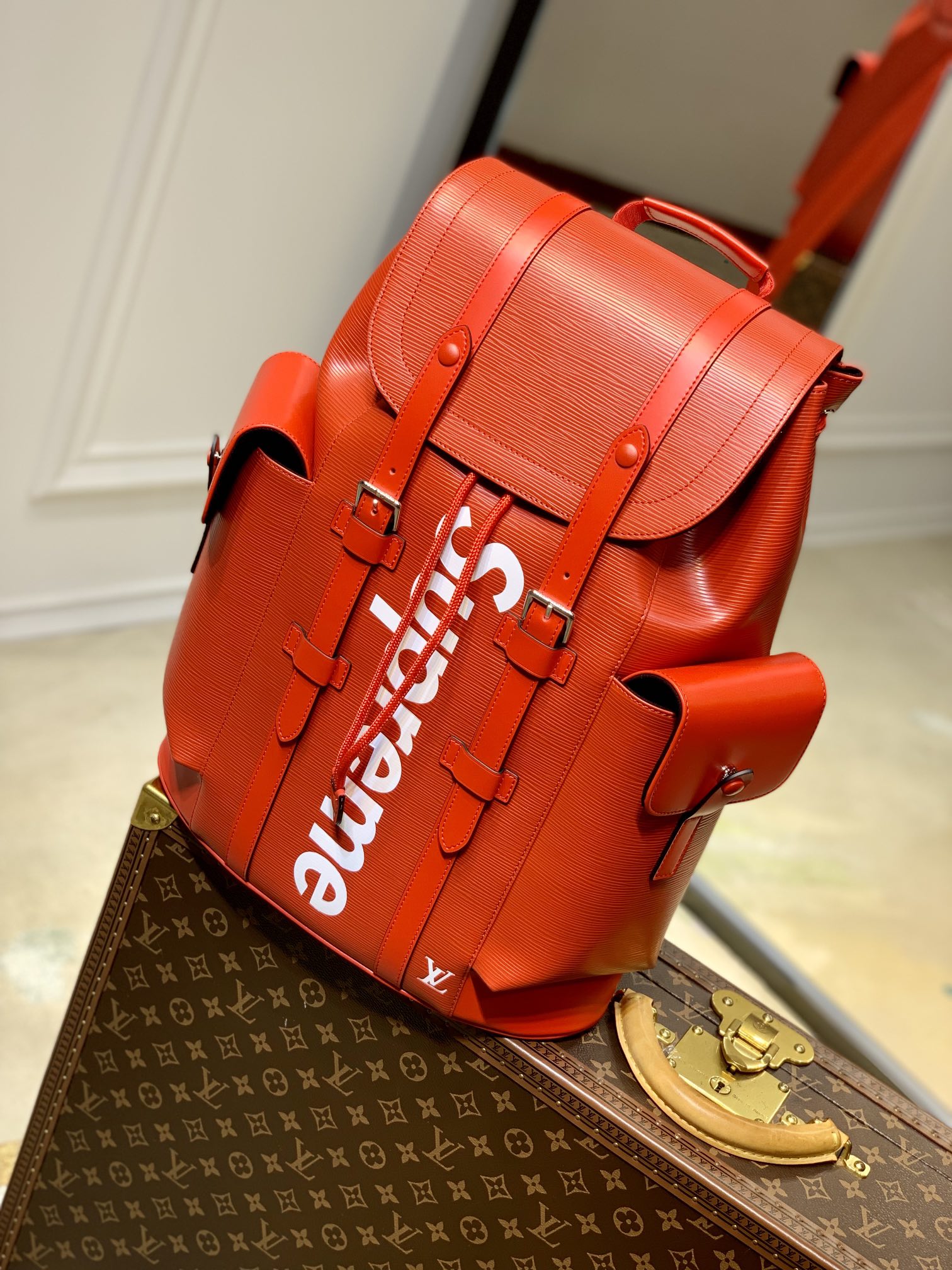Louis Vuitton SupremeBackpack-M41379-34*13*47CM