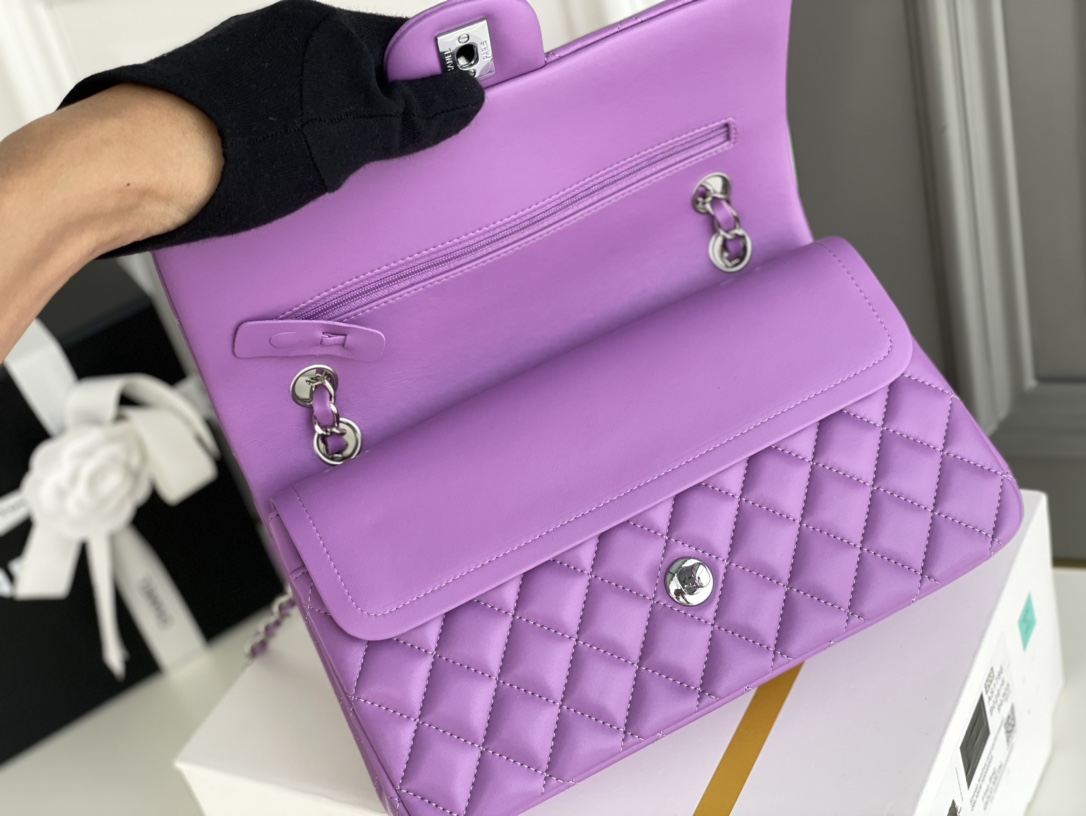 Ch@nel Flap Bag-Lambskin Leather-25CM Ch@nel Flap Bag-Lambskin Leather-25CM