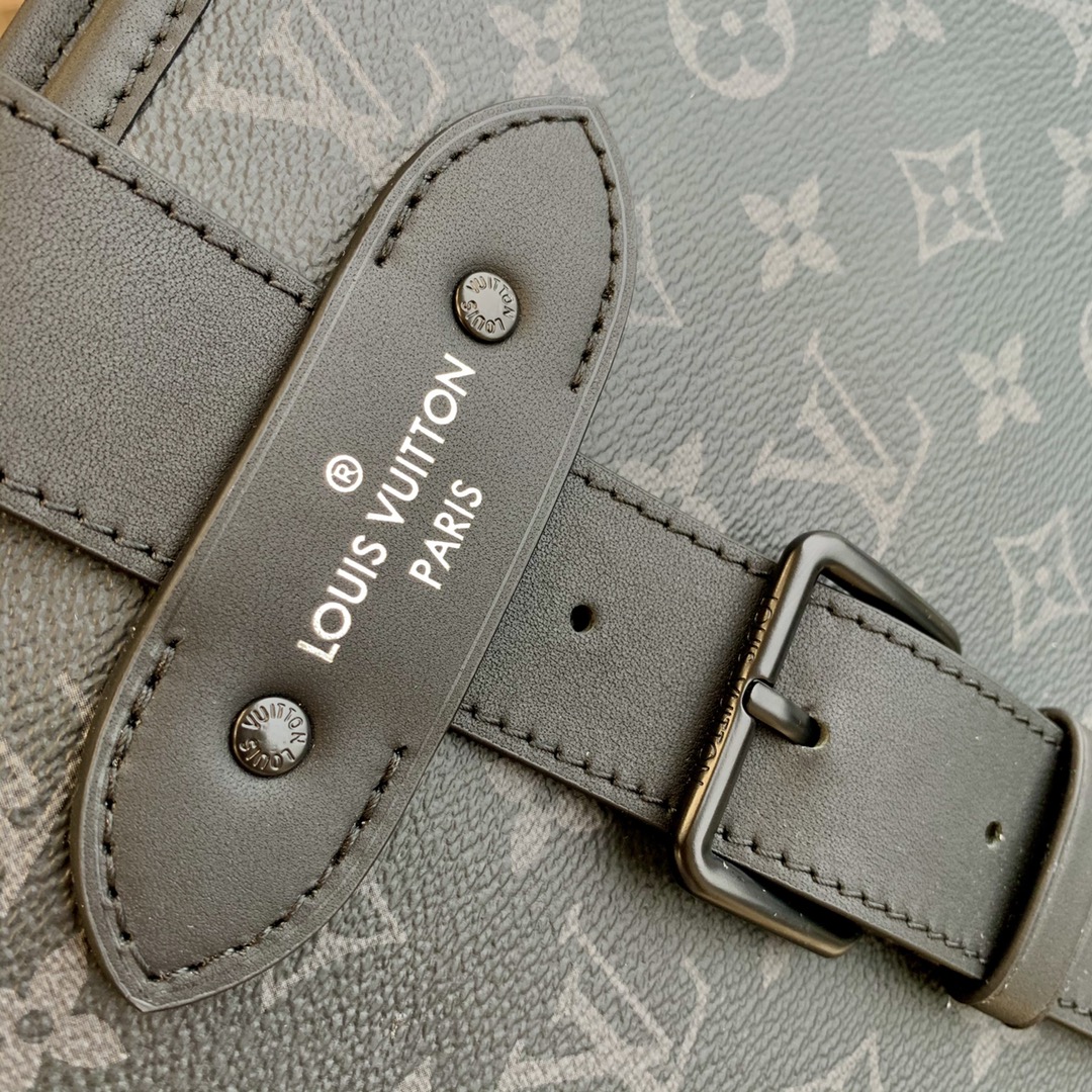 Louis Vuitton M45914 Monogram Eclipse Saumur-38*37*13M Louis Vuitton M45914 Monogram Eclipse Saumur-38*37*13M
