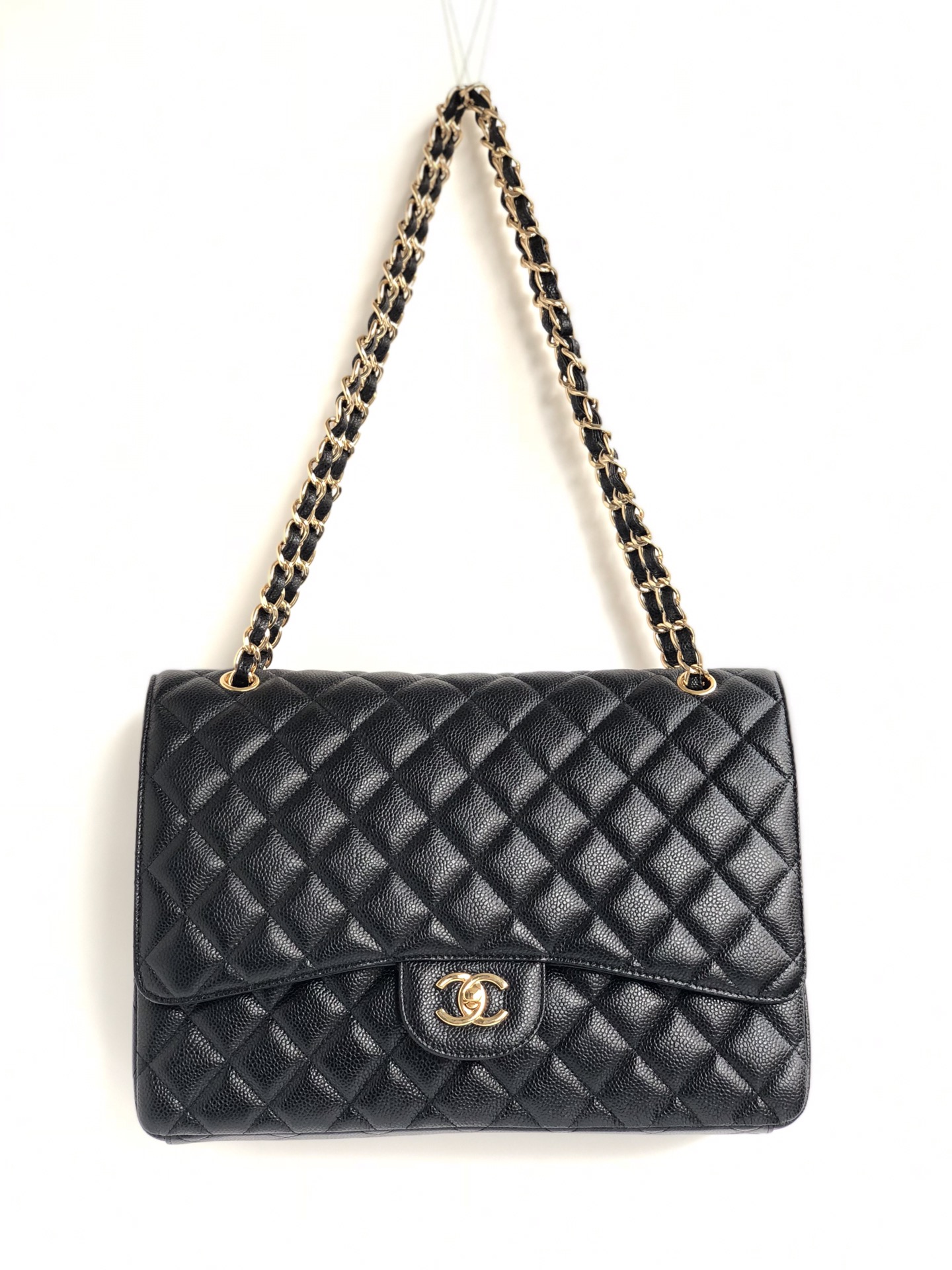 Ch@nel Flap Bag-Caviar Leather-Maxi-33CM Ch@nel Flap Bag-Caviar Leather-Maxi-33CM