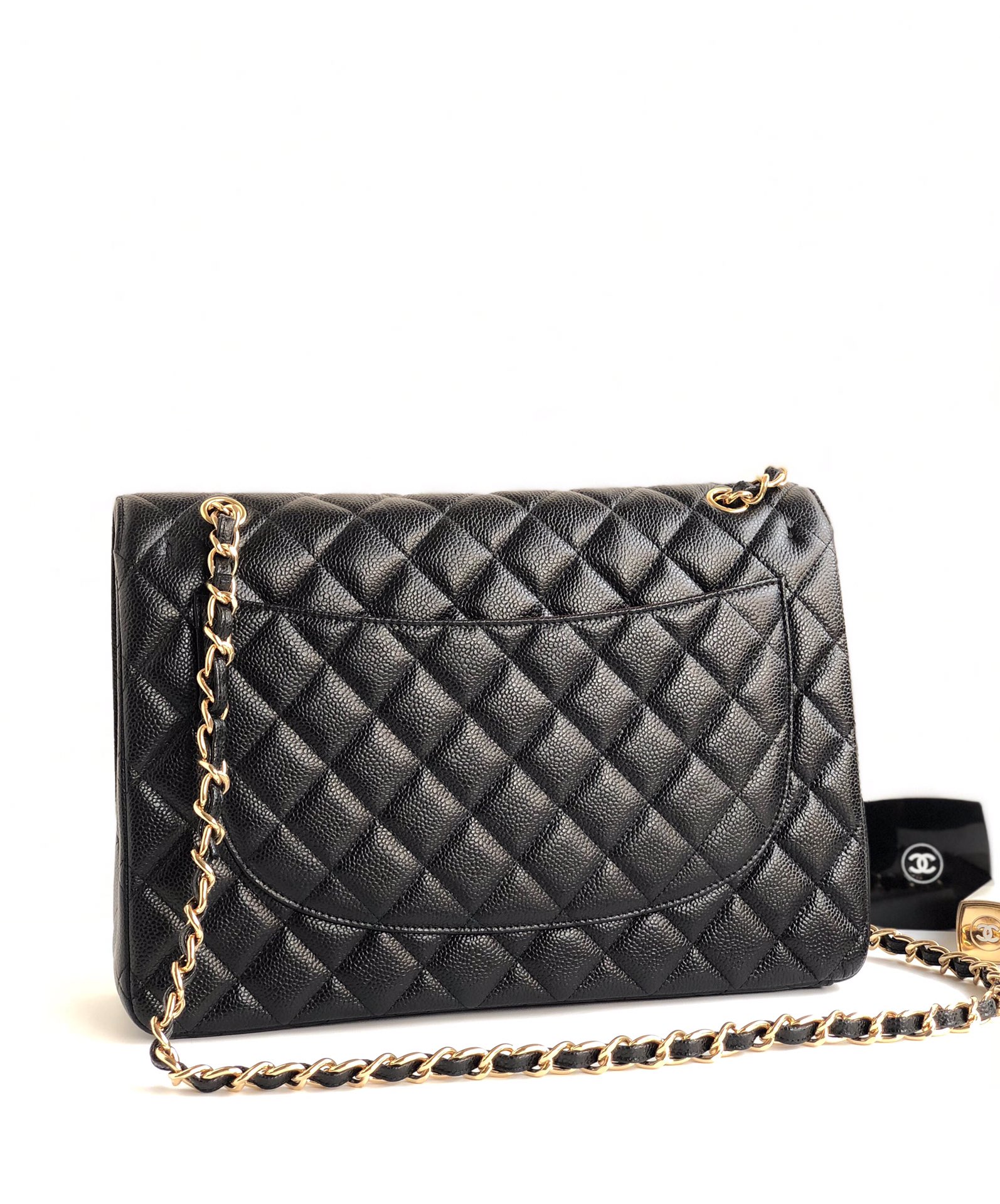 Ch@nel Flap Bag-Caviar Leather-Maxi-33CM Ch@nel Flap Bag-Caviar Leather-Maxi-33CM