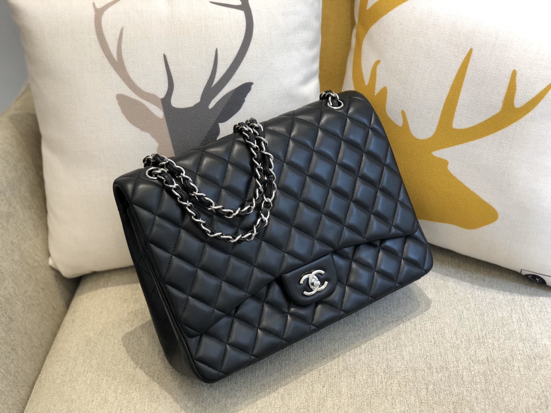 Ch@nel Flap Bag-Lambskin Leather-Maxi-33CM Ch@nel Flap Bag-Lambskin Leather-Maxi-33CM