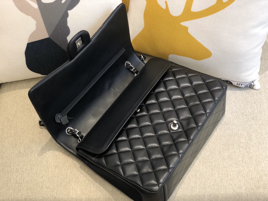 Ch@nel Flap Bag-Lambskin Leather-Maxi-33CM Ch@nel Flap Bag-Lambskin Leather-Maxi-33CM