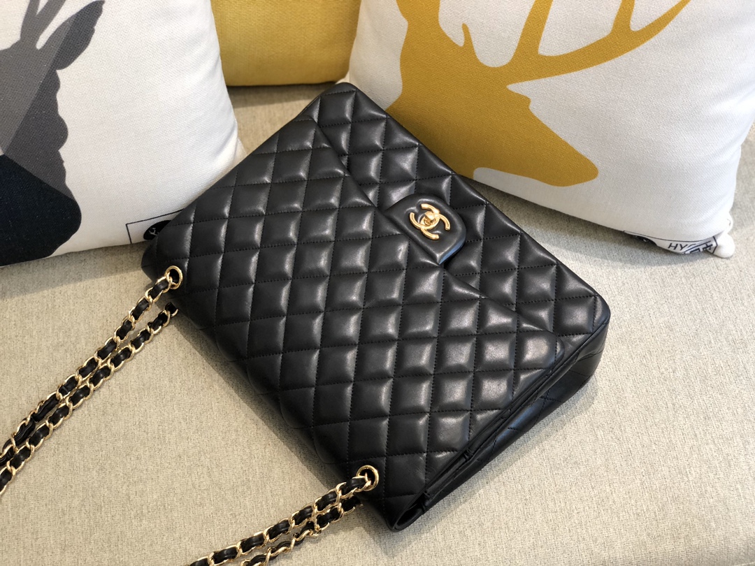 Ch@nel Flap Bag-Lambskin Leather-Maxi-33CM Ch@nel Flap Bag-Lambskin Leather-Maxi-33CM