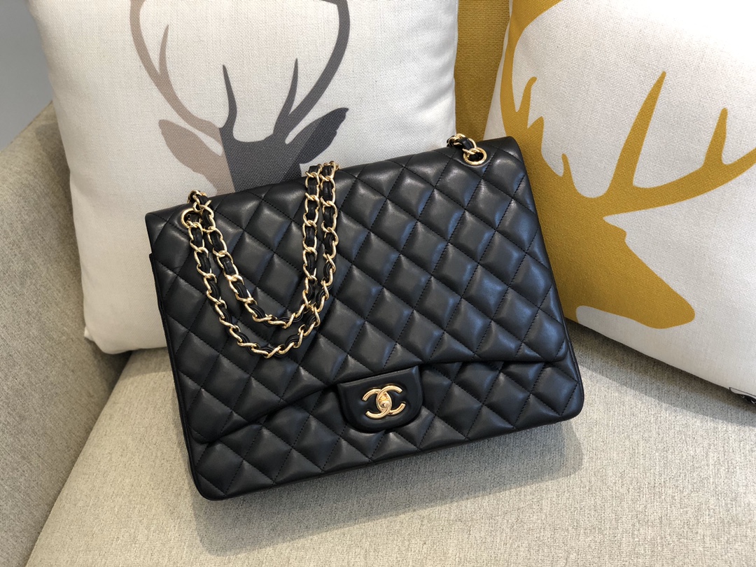Ch@nel Flap Bag-Lambskin Leather-Maxi-33CM Ch@nel Flap Bag-Lambskin Leather-Maxi-33CM
