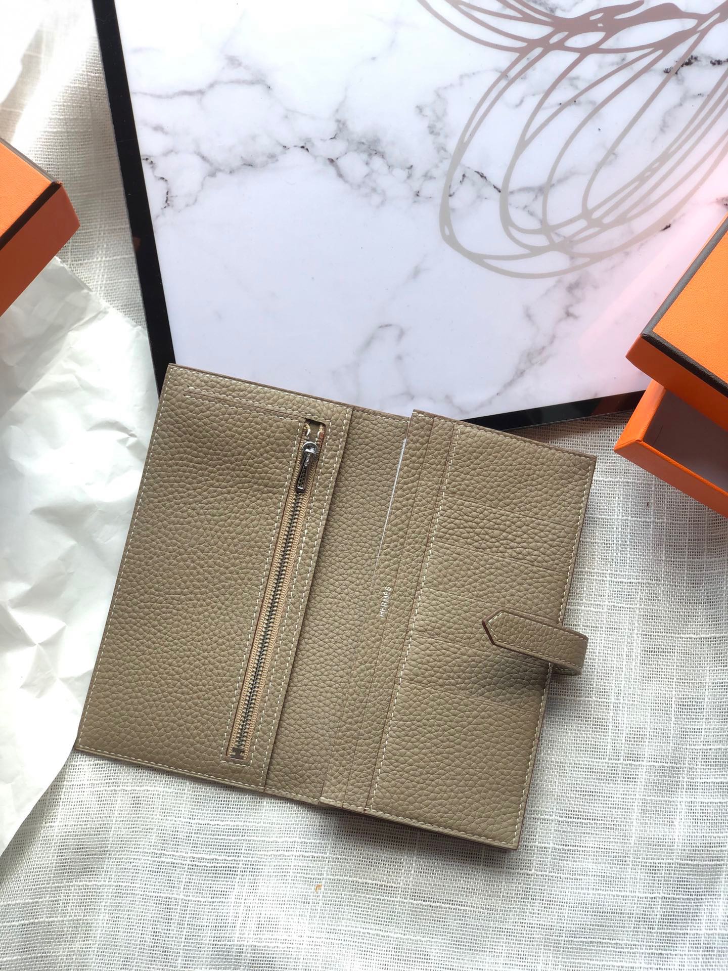 Hermes Wallet Togo-17.5*2*9.5CM