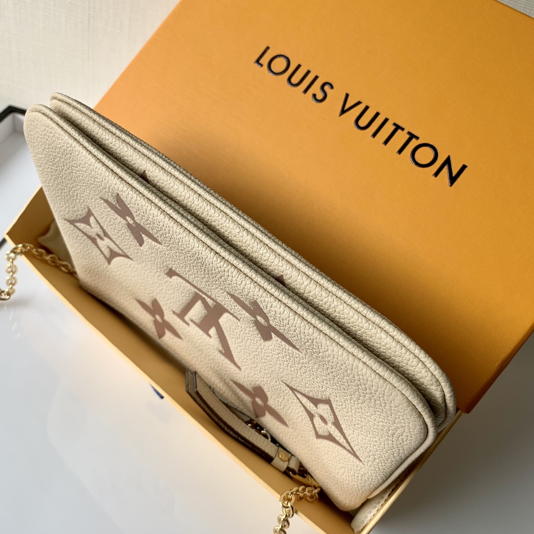 Louis Vuitton M80084 Pochette Double Zip Bag -20*12.5*3CM Louis Vuitton M80084 Pochette Double Zip Bag -20*12.5*3CM