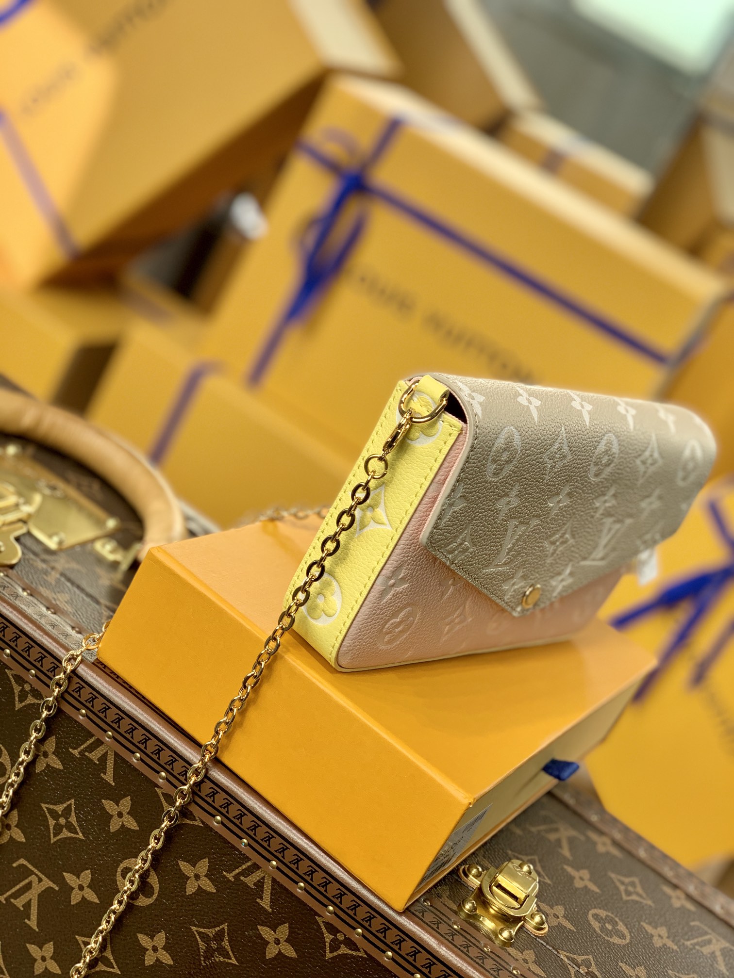 Louis Vuitton Spring in the City Pochette Félicie Wallet -21*12*3CM