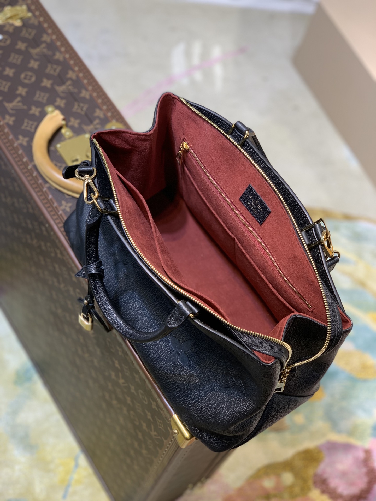 Louis Vuitton M45811 Petit Palais Handbags-34*24*15CM Louis Vuitton M45811 Petit Palais Handbags-34*24*15CM