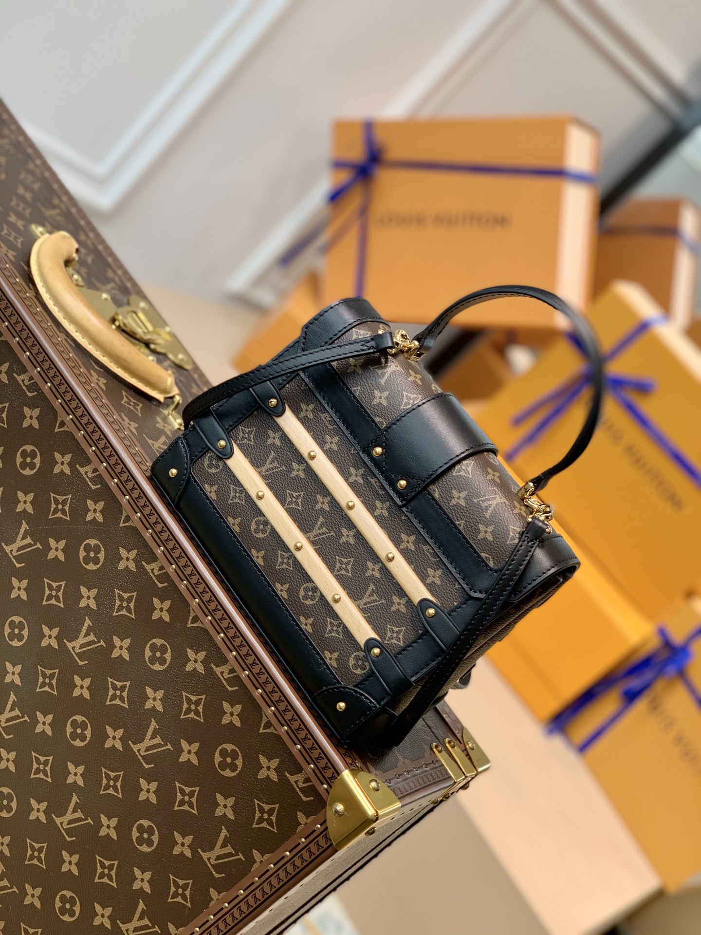 Louis Vuitton Trianon Handbags-21*18*11CM Louis Vuitton Trianon Handbags-21*18*11CM