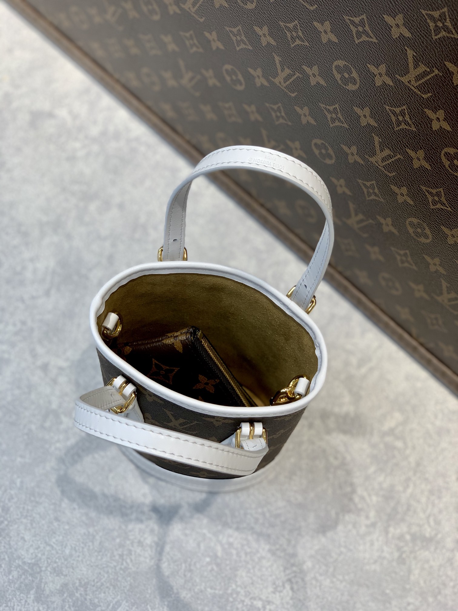 Louis Vuitton M81489 Nano Bucket-13*17*9CM