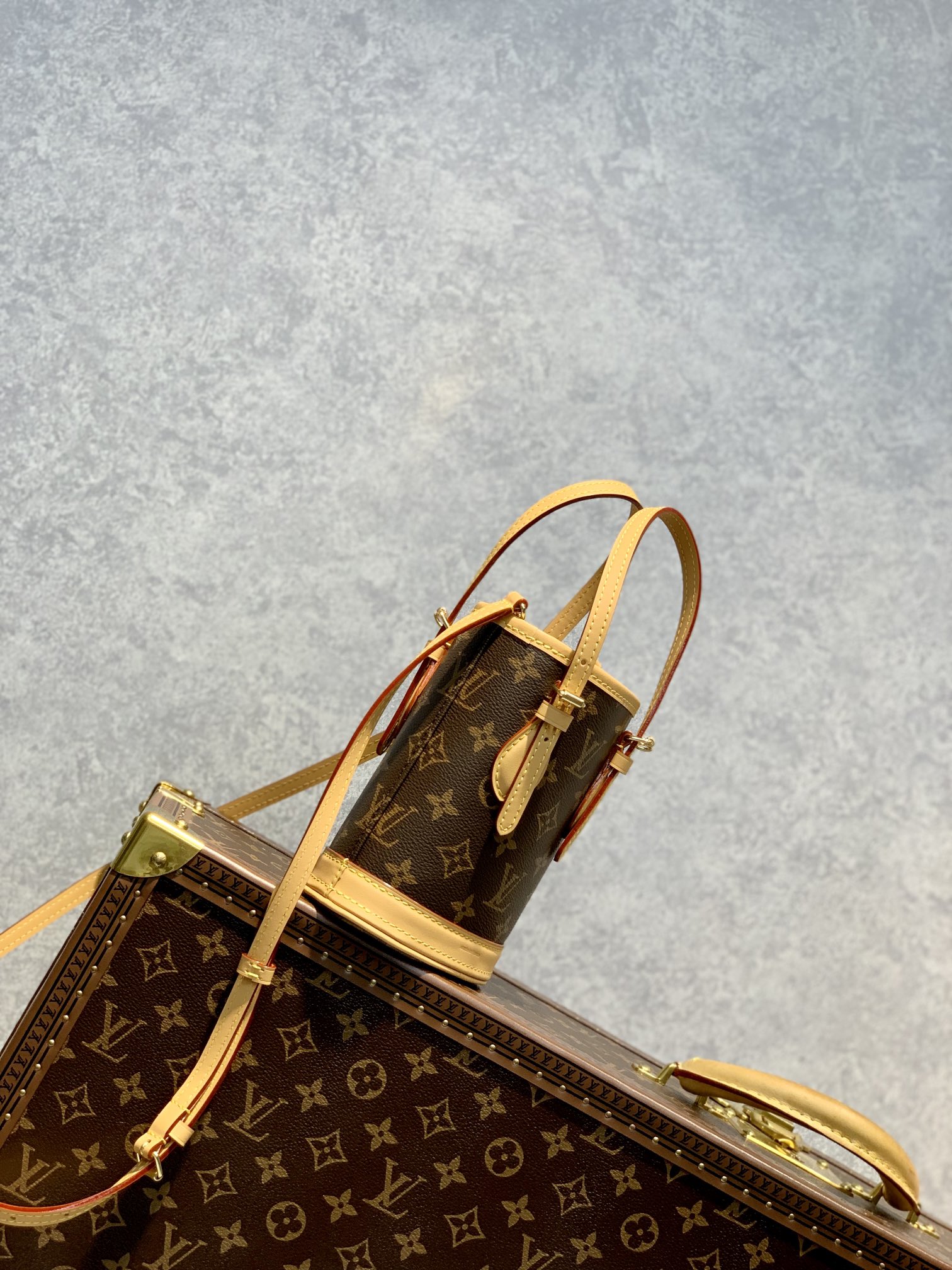 Louis Vuitton M81489 Nano Bucket-13*17*9CM
