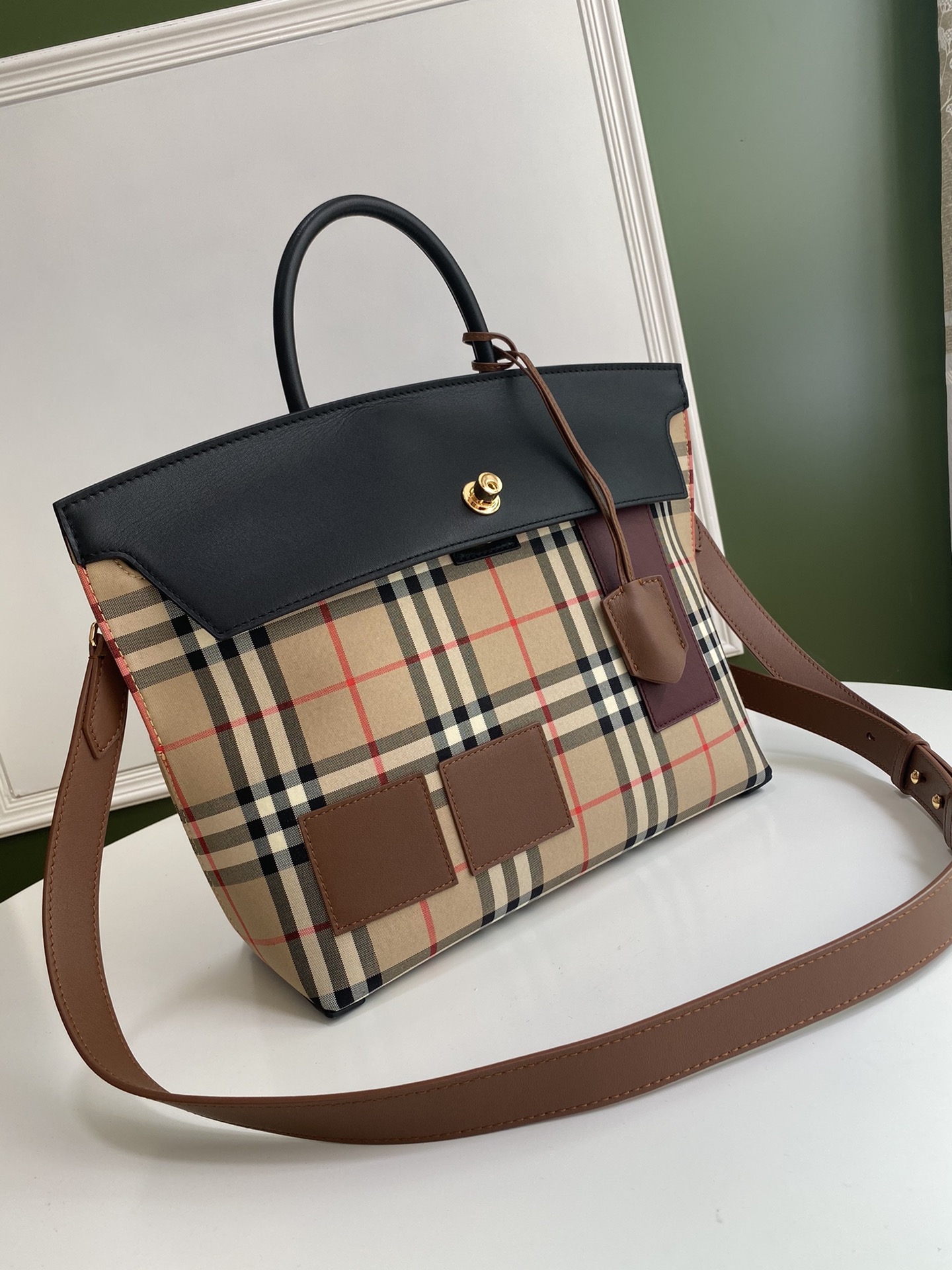 Burberry Society Vintage Tote-28*36*29CM