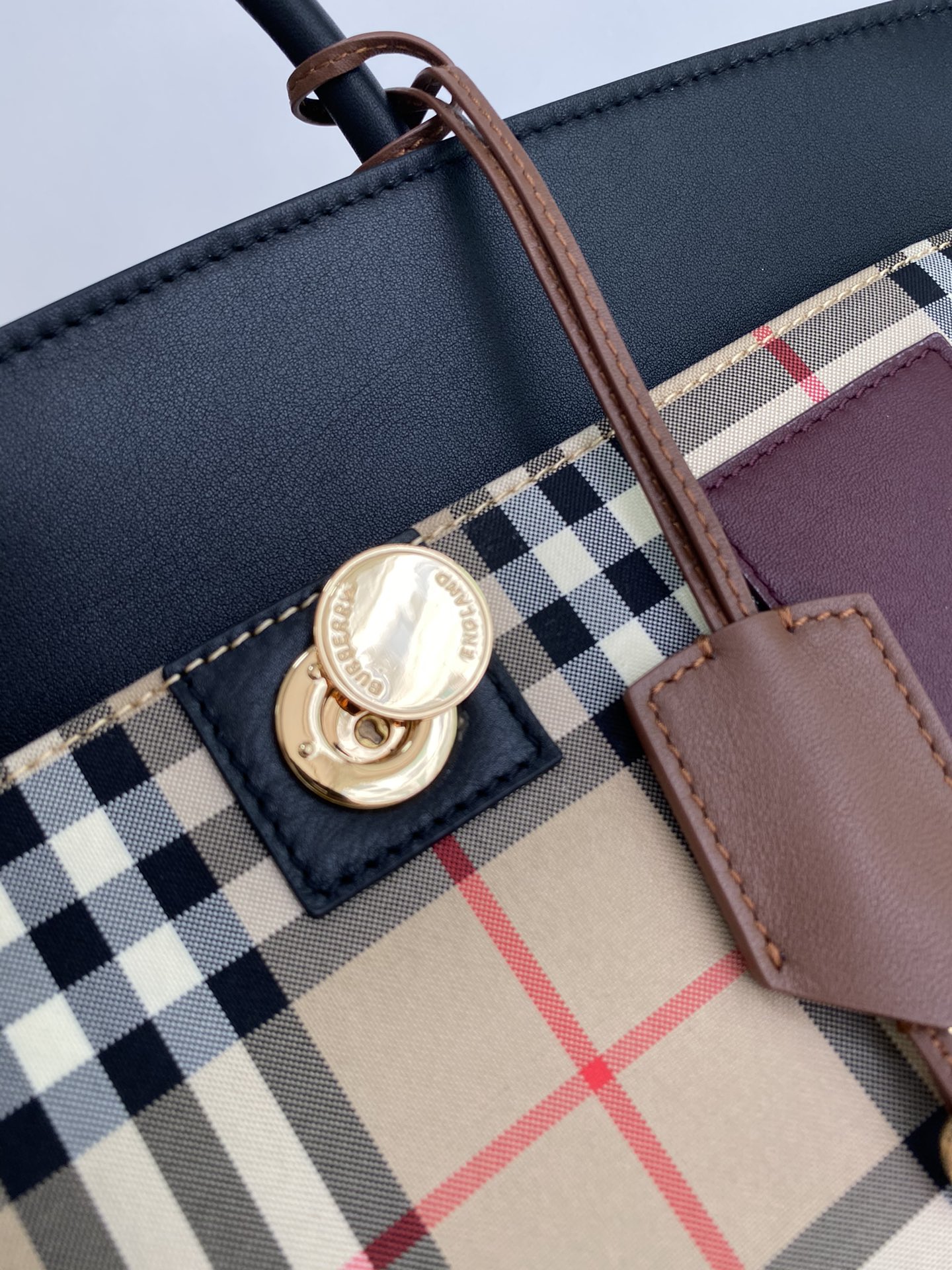 Burberry Society Vintage Tote-28*36*29CM