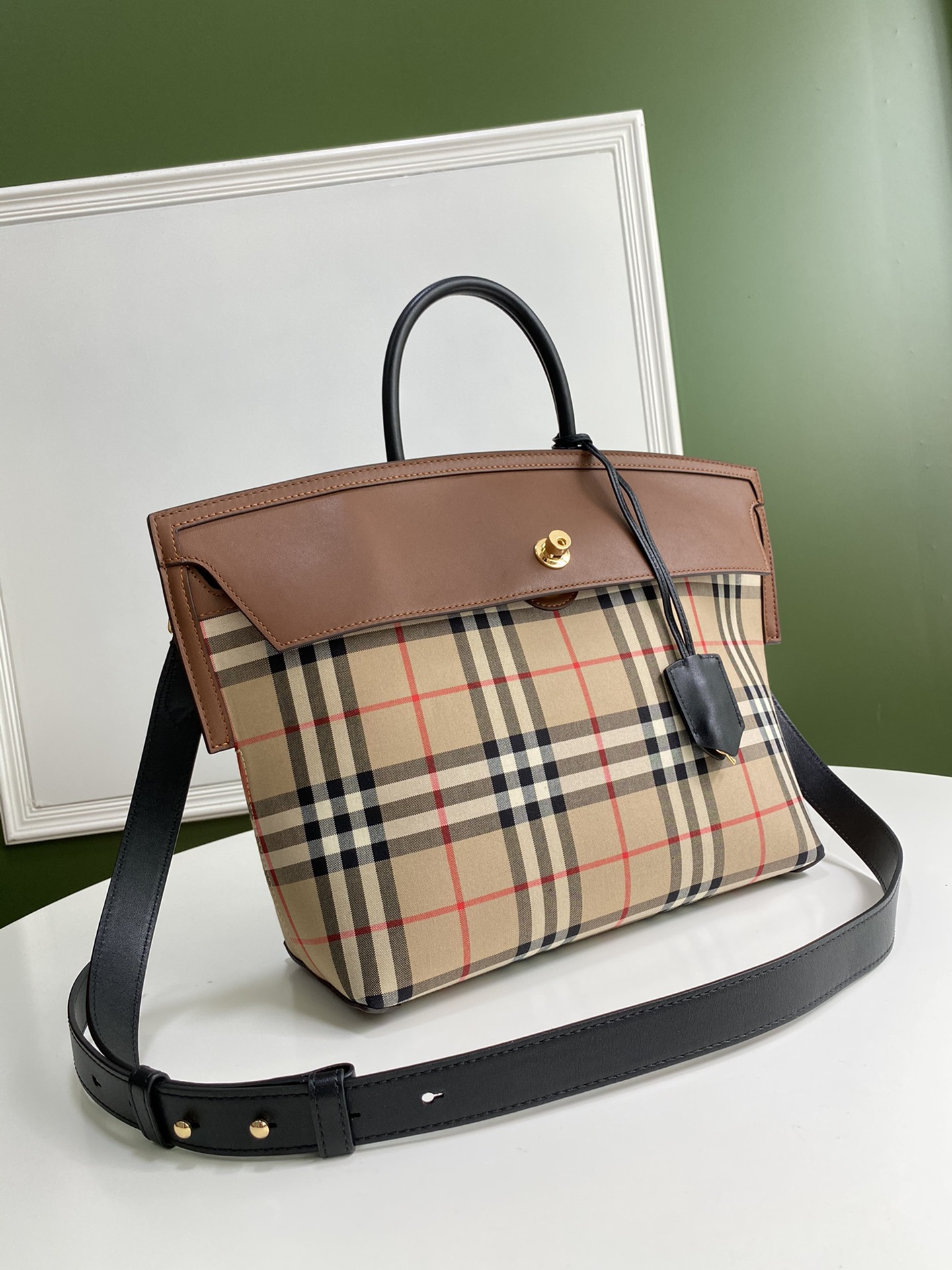 Burberry Society Vintage Tote-28*36*29CM