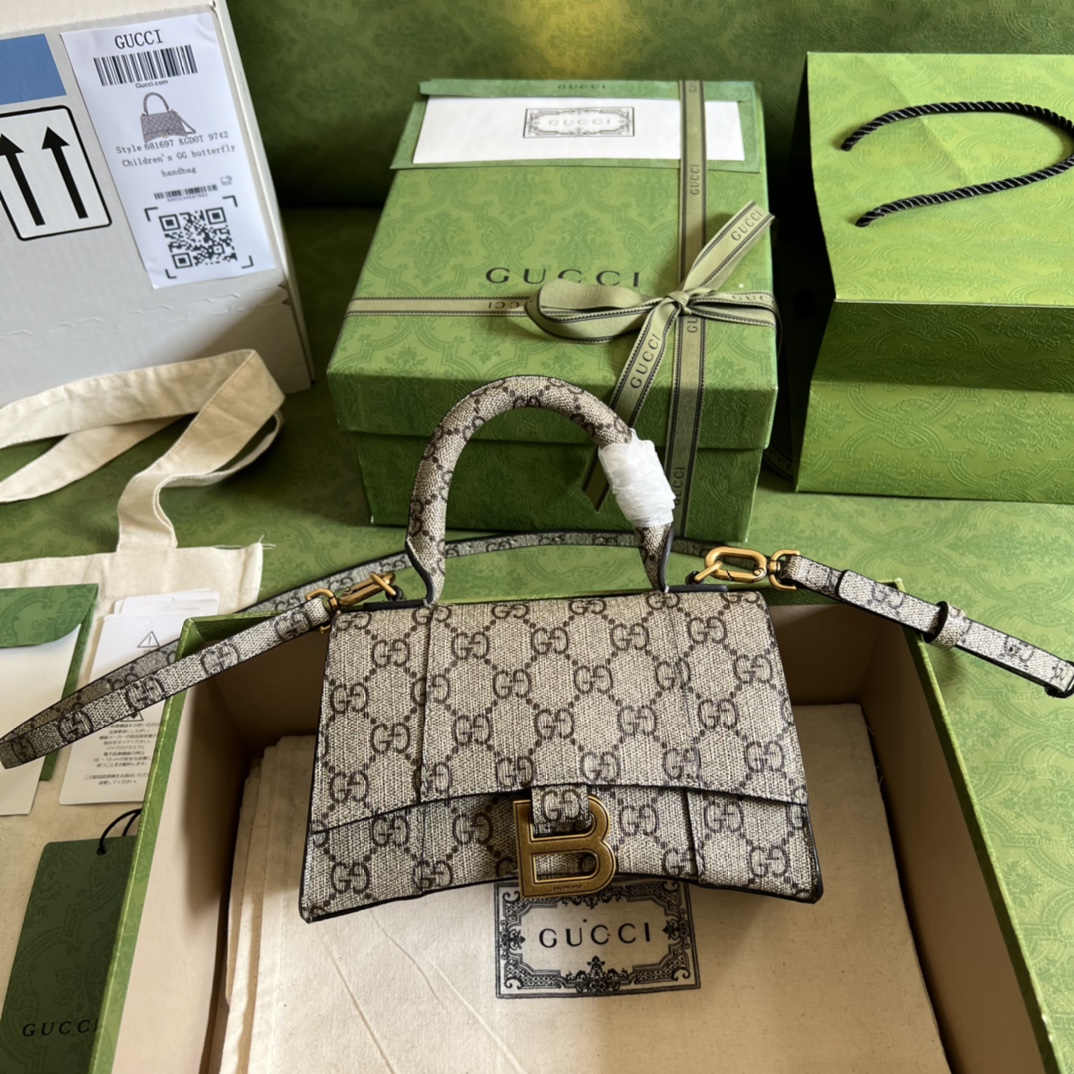 Gucci&Balenciaga Hourglass Bag-19CM